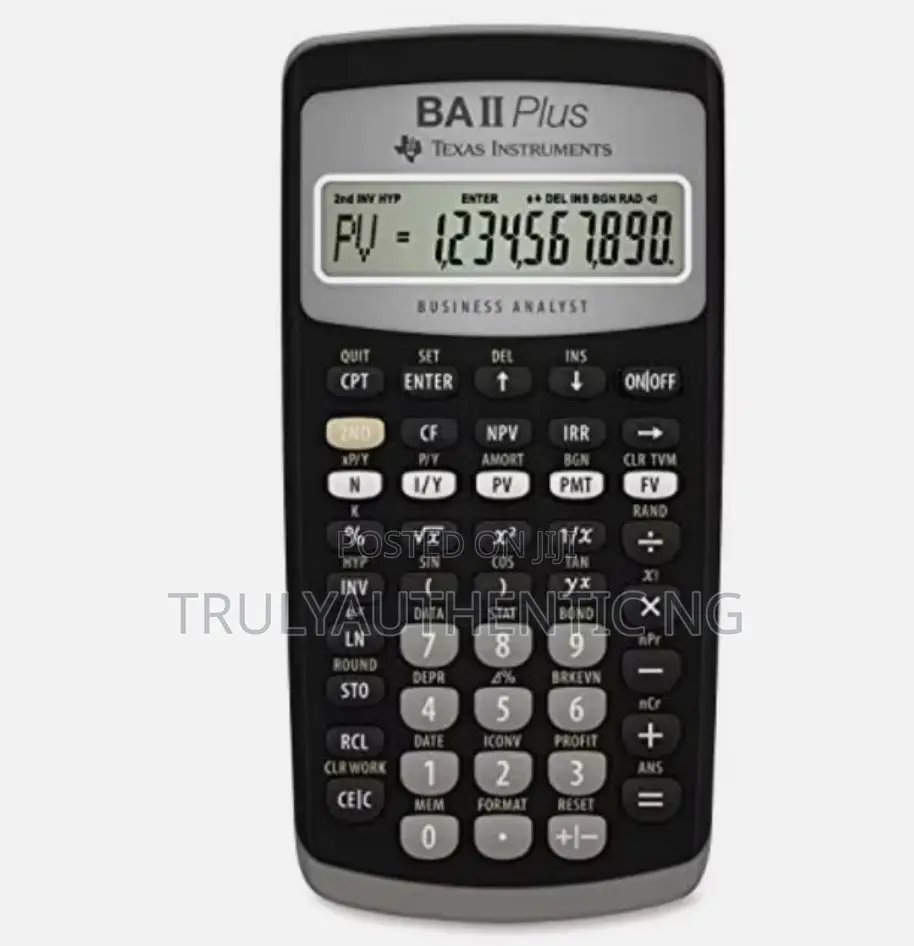 Texas Instruments Ba Ii Plus Financial Calculator