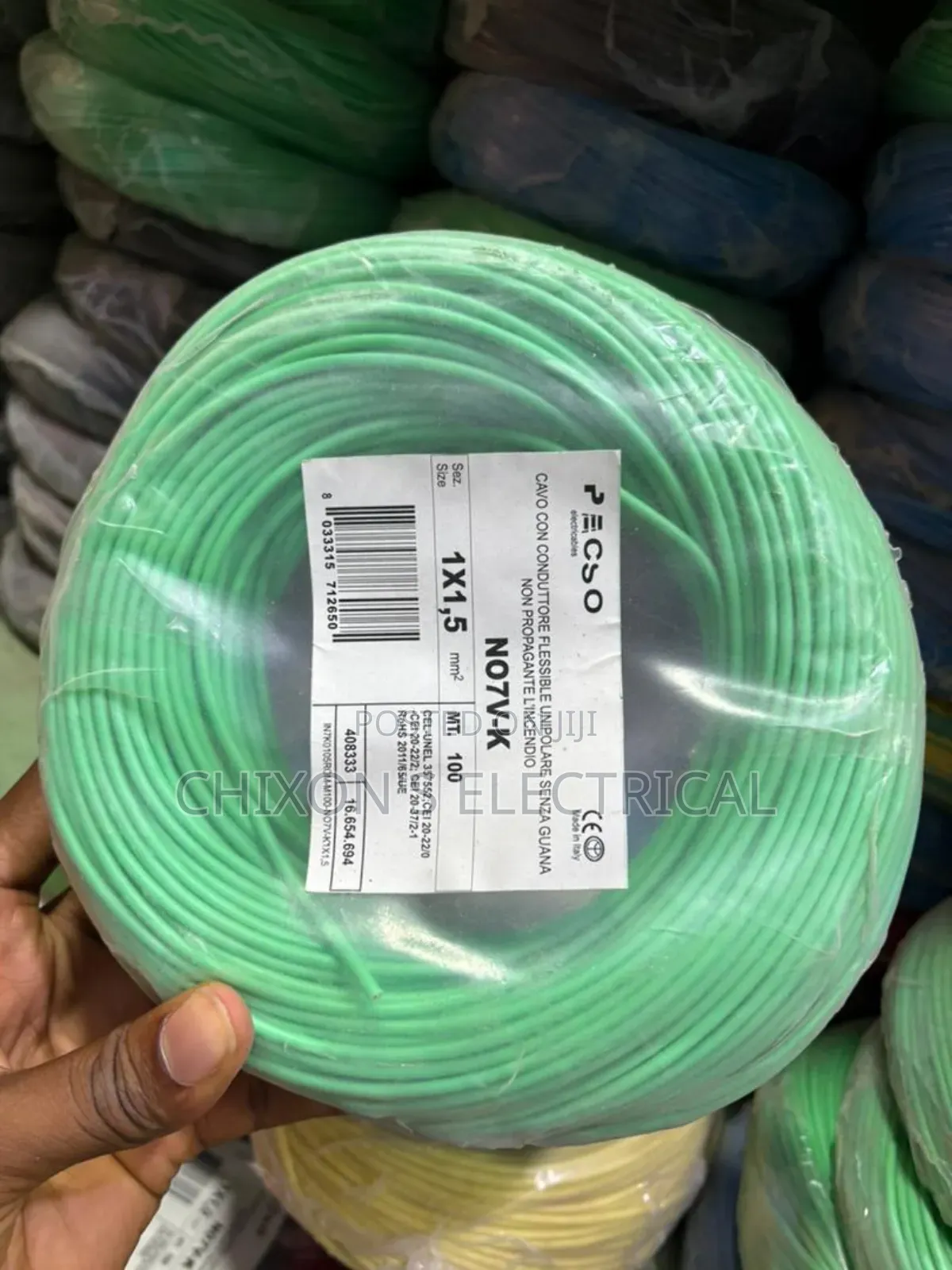 1.5mmqx1 Single Flexible Green