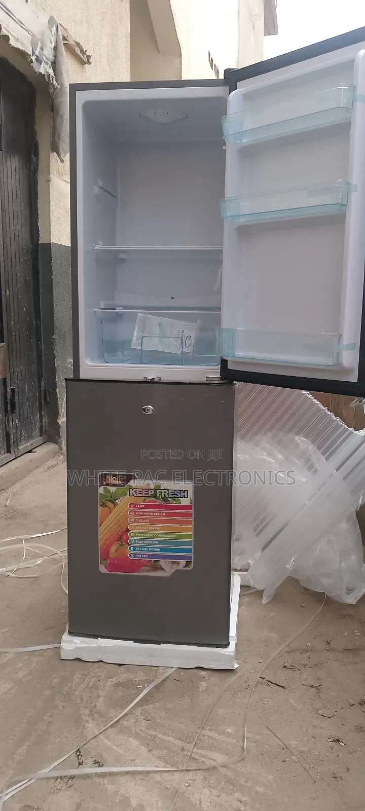 New Tekno Cool 250 Litres Double Door Fridge ( Bottom Freezer ) 2 Yrs