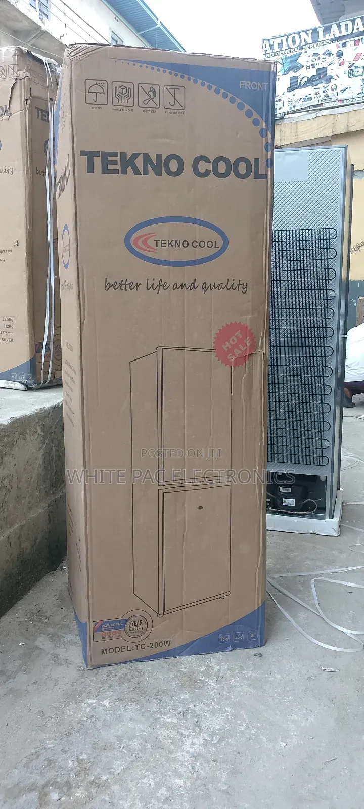 New Tekno Cool 250 Litres Double Door Fridge ( Bottom Freezer ) 2 Yrs