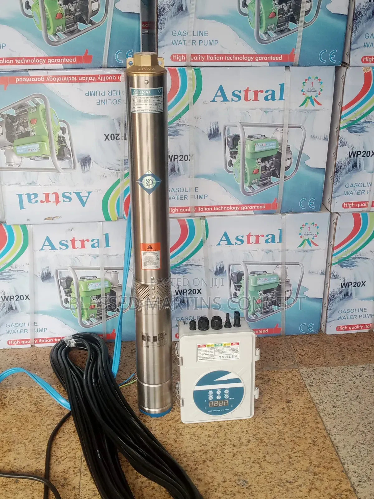 3hp Ac/Dc Astral Solar Pump. 210 Meters Max Depth