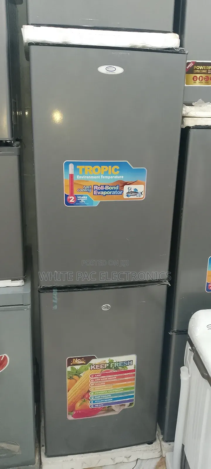 Tekno Cool Fridge 250 Litre Double Door Bottom Freezer Fast Ice Maker