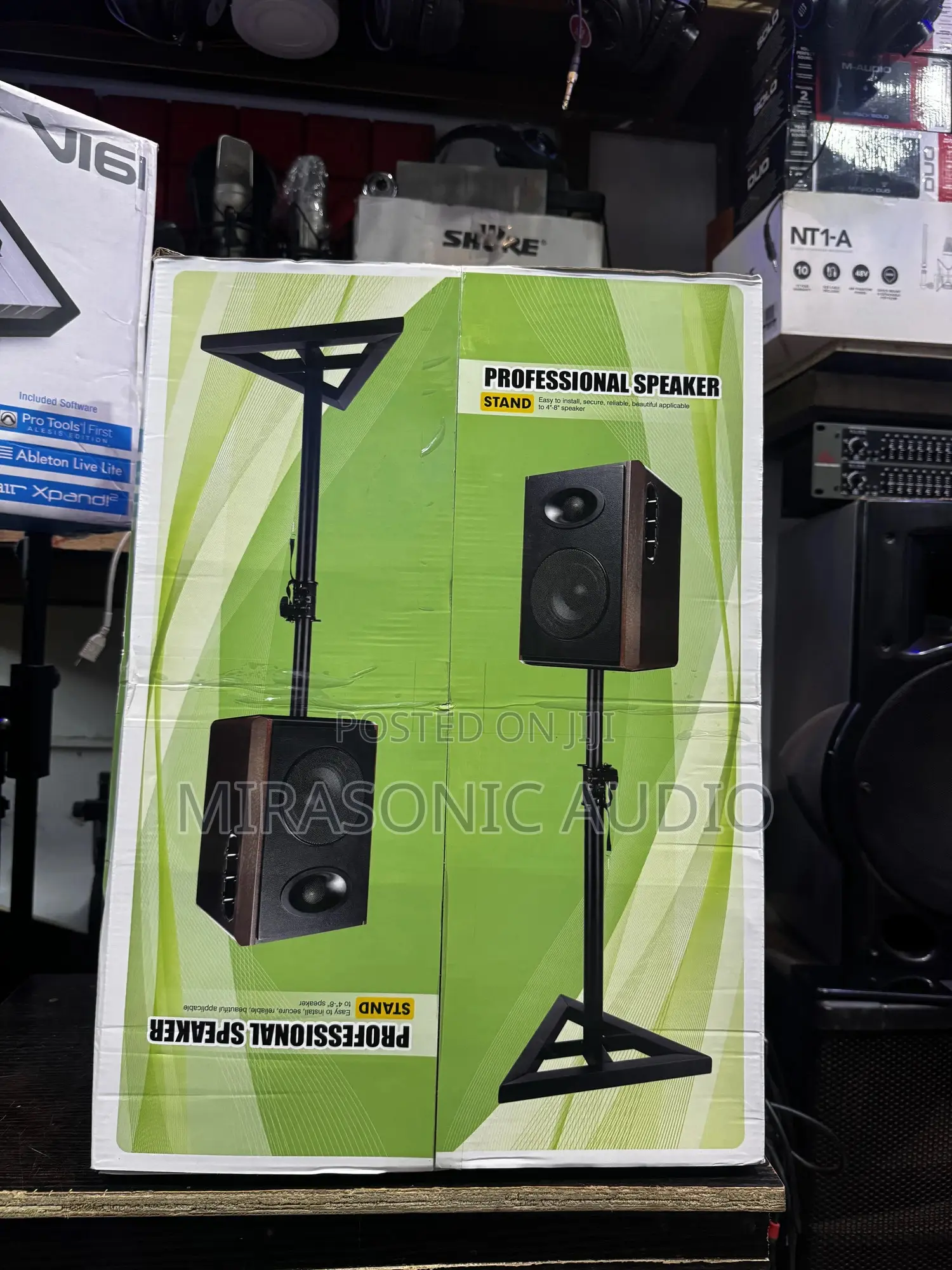 A Pair Of Professional Studio Monitor Stand