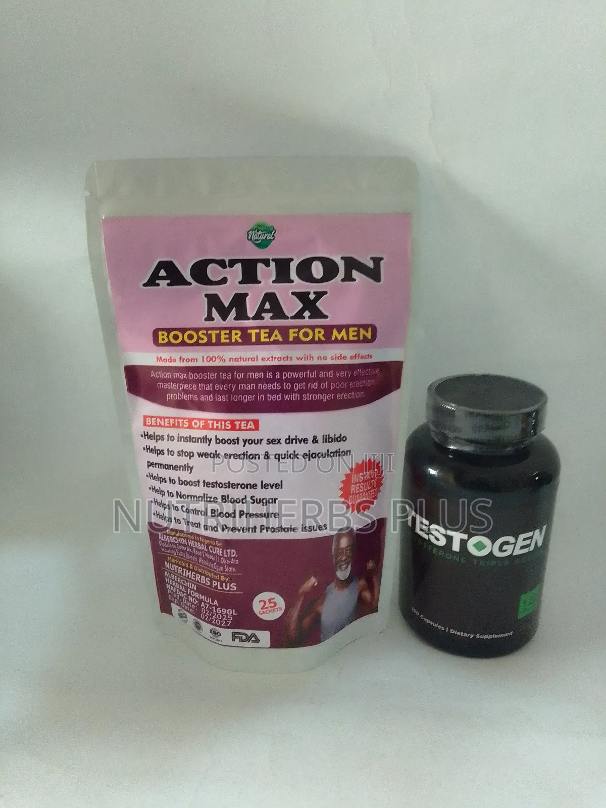 Testogen+ Action Max Booster Tea: For Boosting Testosterone Levels