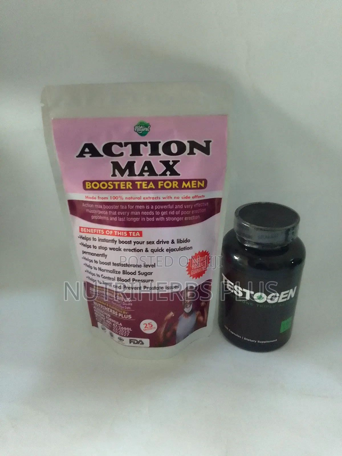 Testogen+ Action Max Booster Tea: For Boosting Testosterone Levels