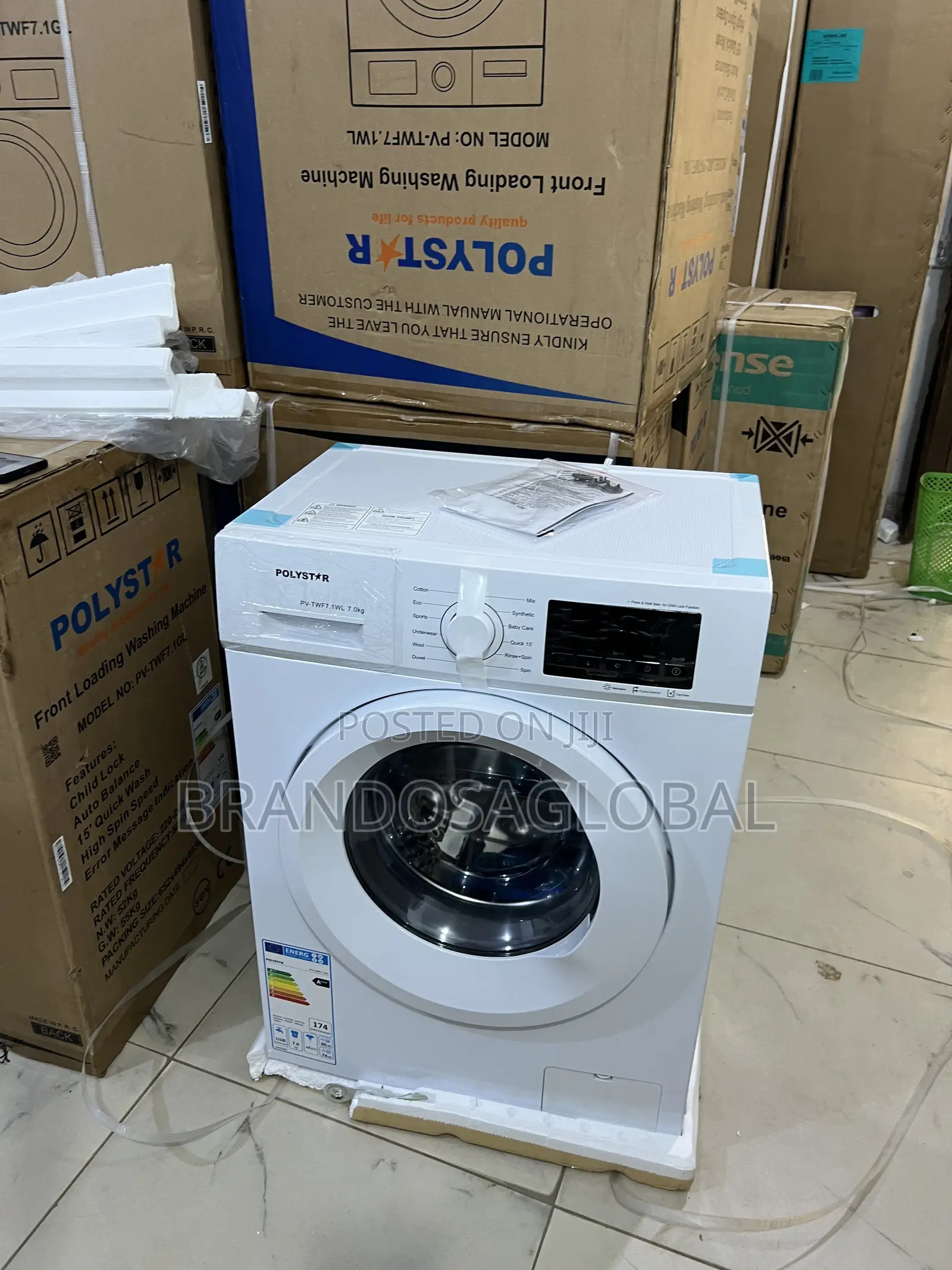 Polystar 6kg Front Load Washer for Daily Clothing Care [Pv-Twf.1wl]