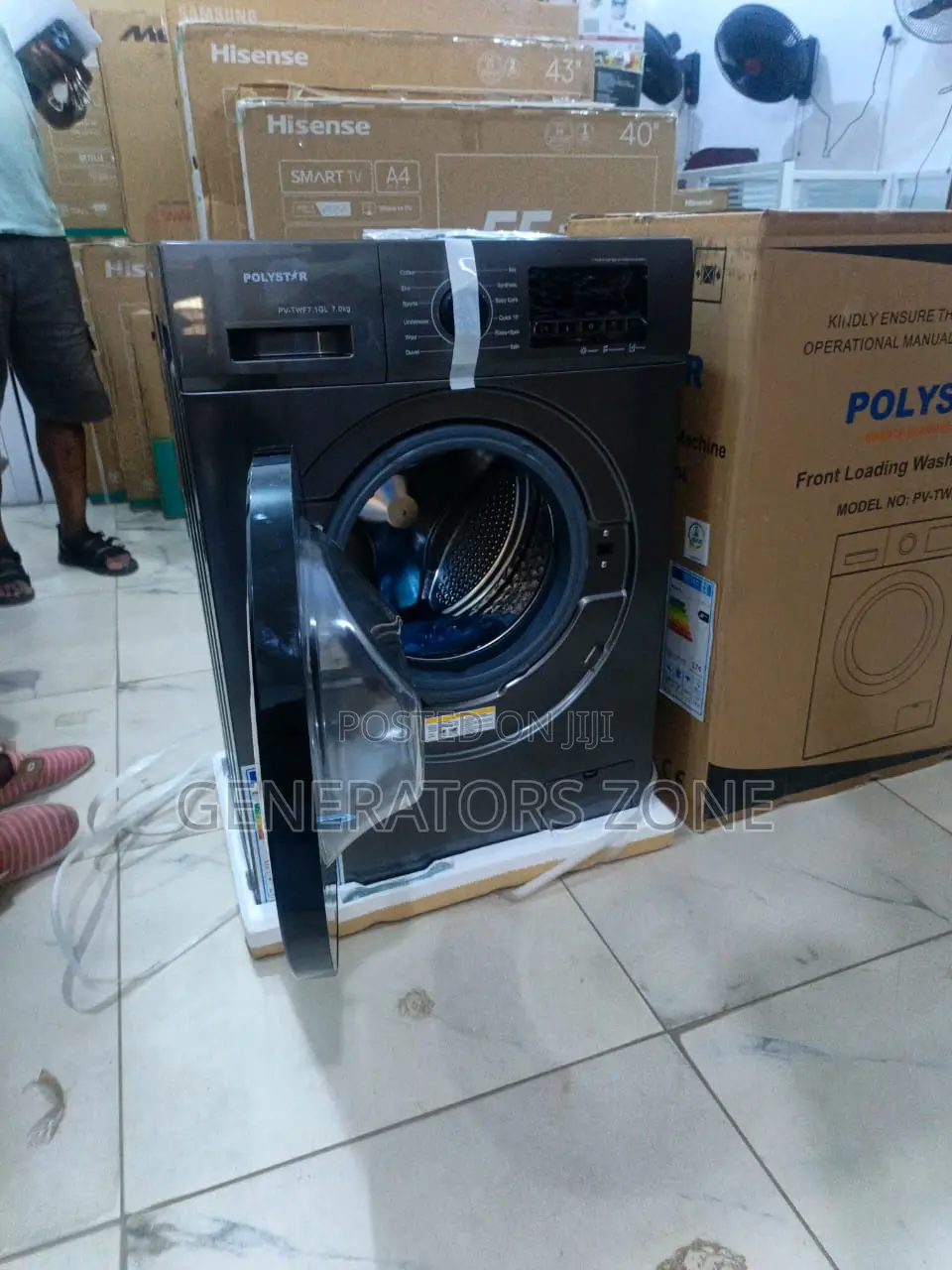 7kg Front Load Wash Machine by Polystar Pv-Twf7-1g