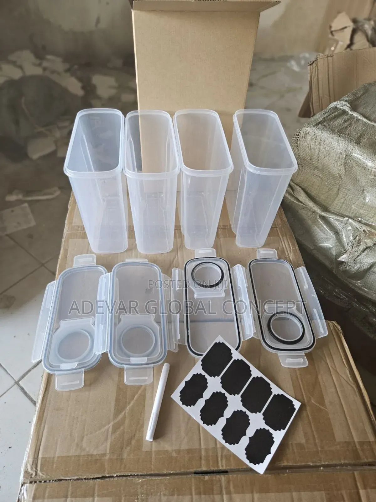 4in1 Acrylic Cereal Container (Cereal Storage Set Containers )