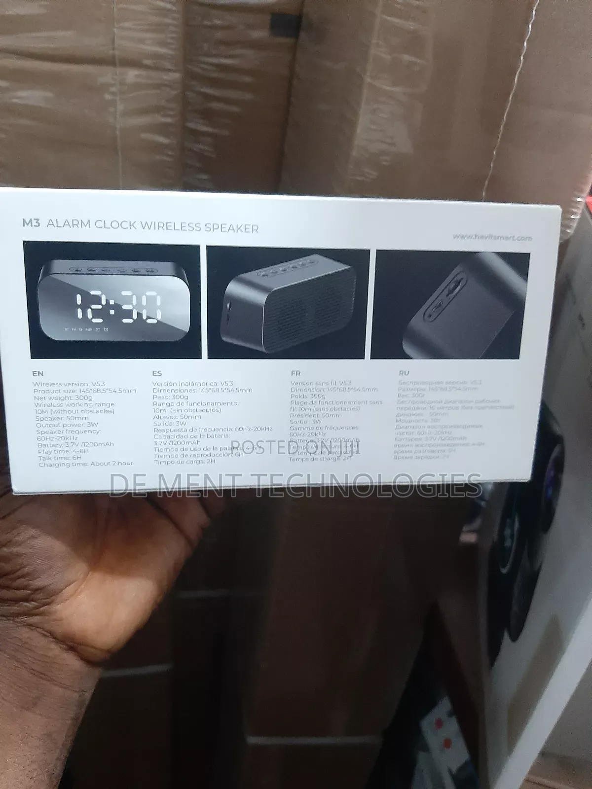 Havit M3 Alarm Clock Wireless Speaker