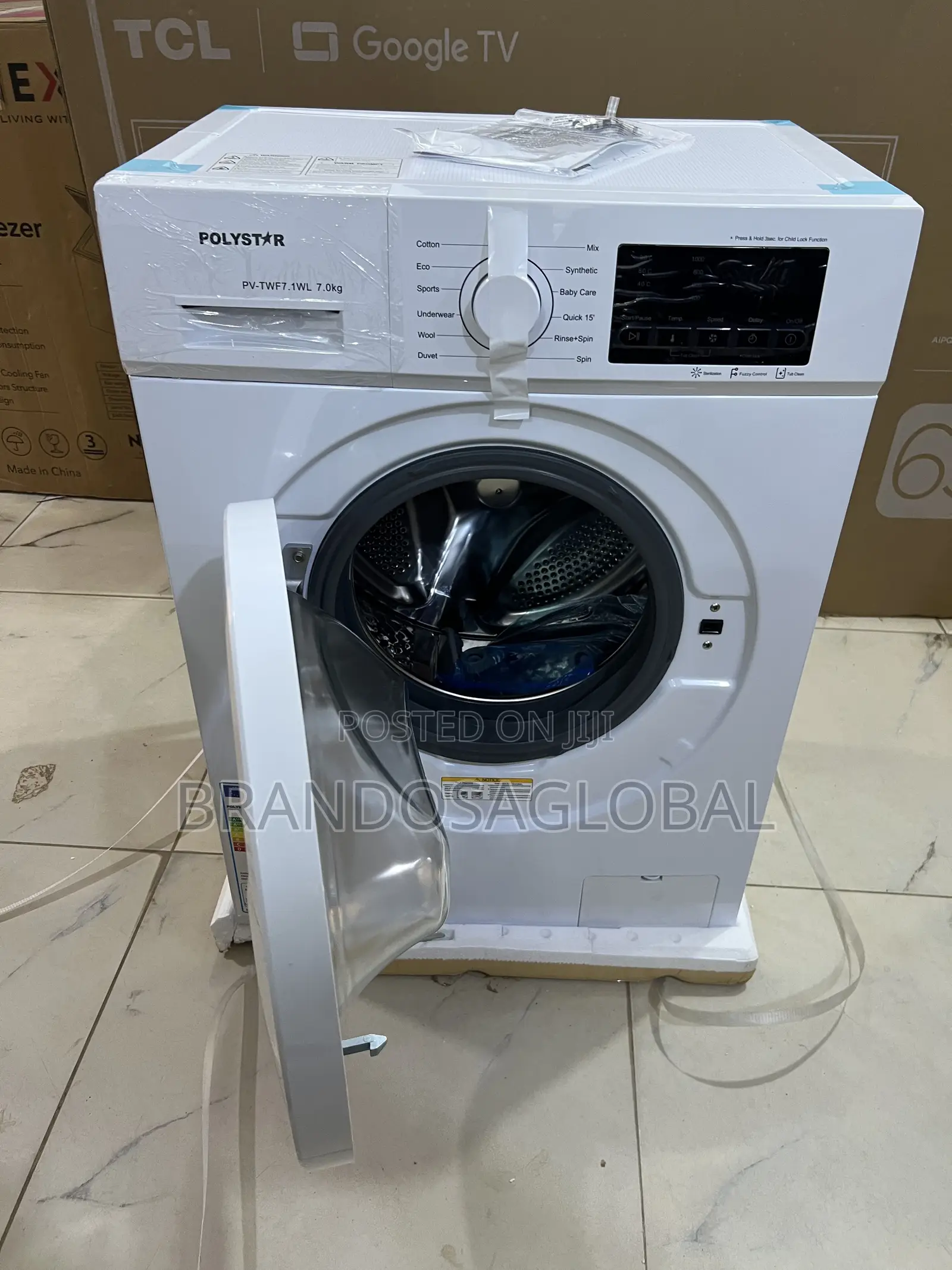 Polystar 6kg White Front Loader With Practical Drum Design [Pv-Twf.1wl