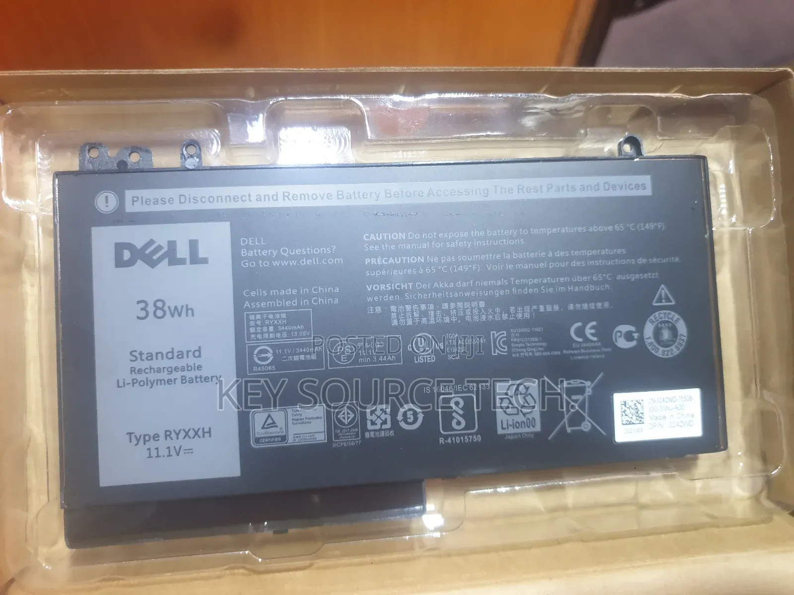 Battery for Dell Latitude Laptops E5250, E5450, E5550, 3150, and 3160