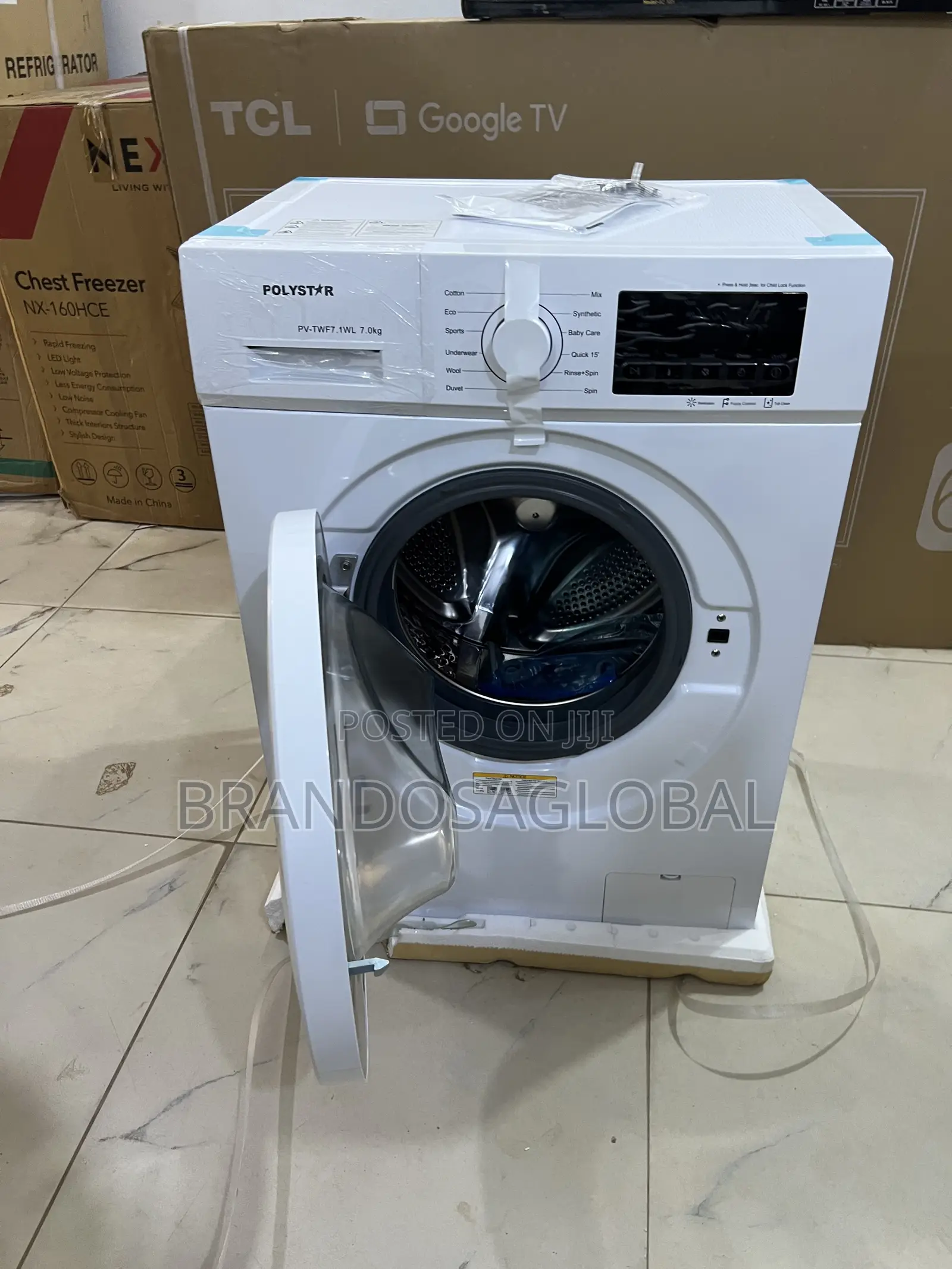 Polystar 6kg White Front Loadsuitable for Routine Laundry [Pv-Twf.1wl]