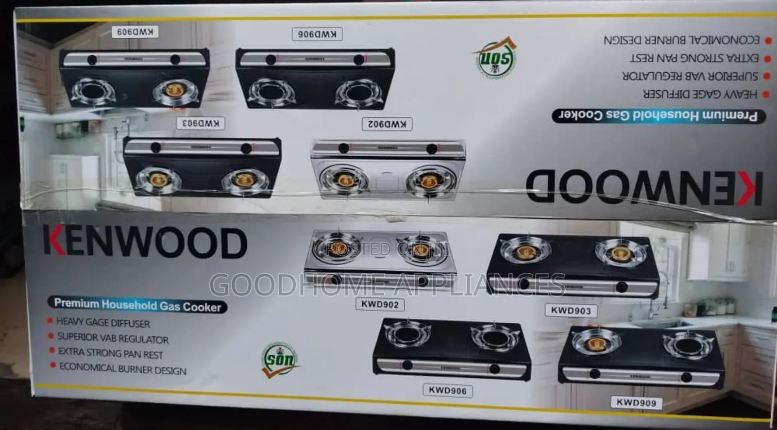 Kenwood Infrared Non Stick Gas Burner