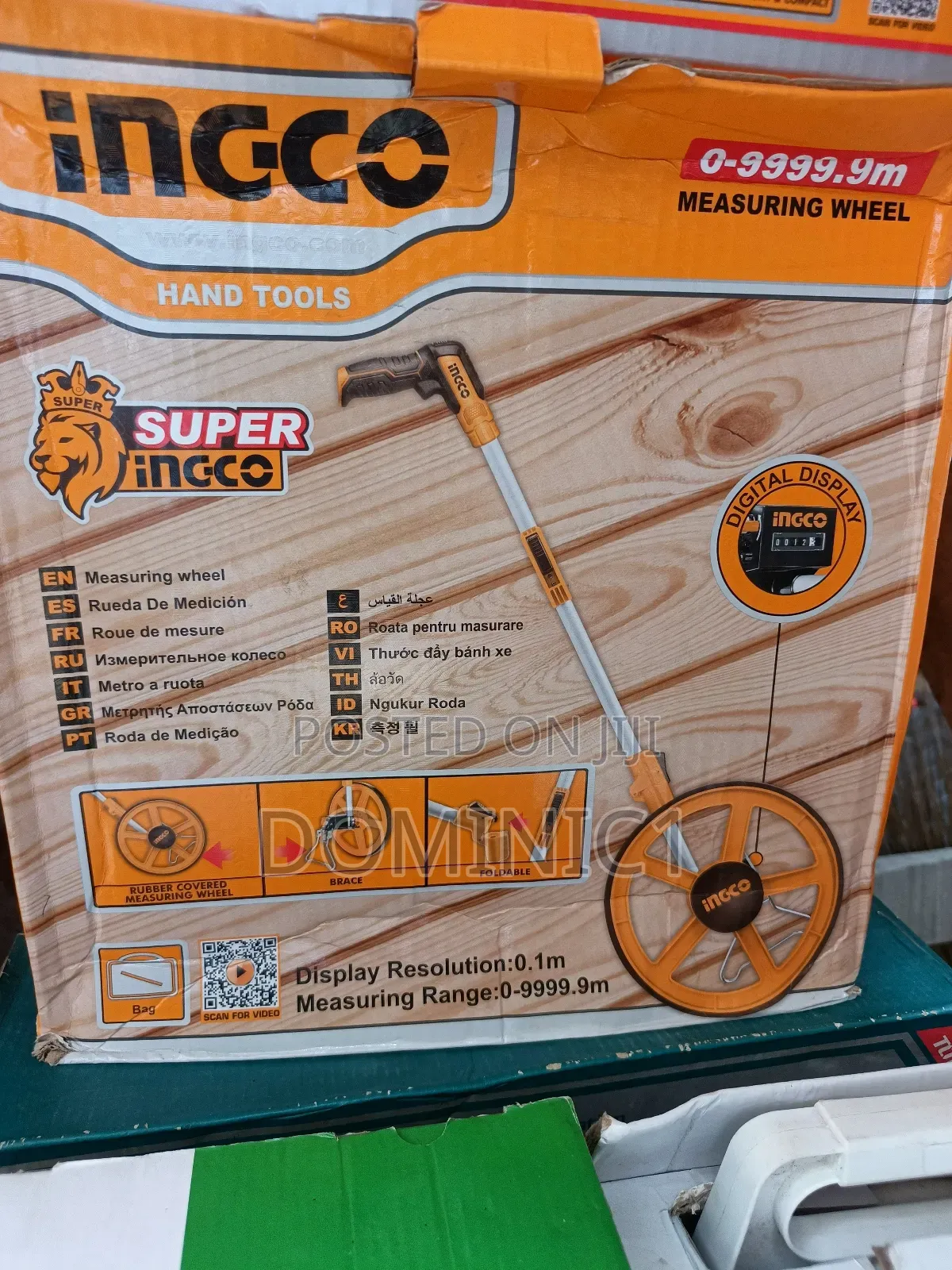 Ingco Digital Display Measuring Wheel, Model Hdmw01 Or Hdmw45.