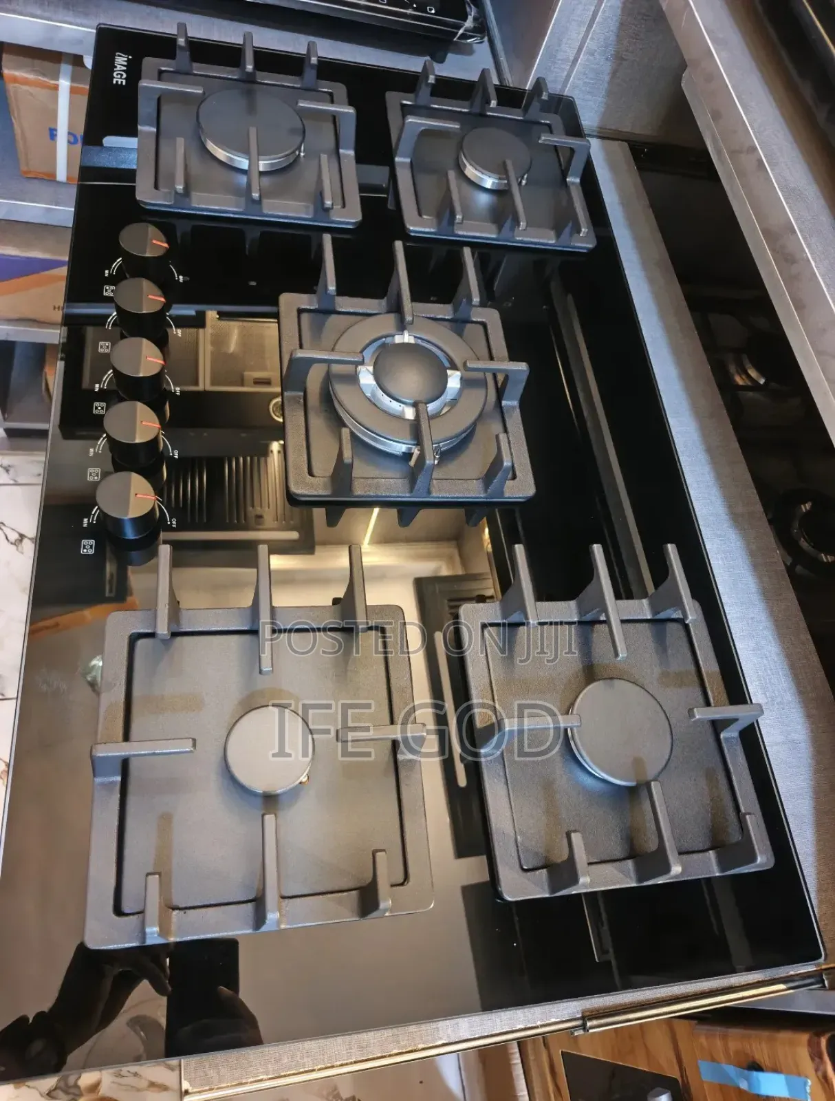 Original Quality Image 90cm Built-in 5 Burners Gas Cooker Hob 90cm