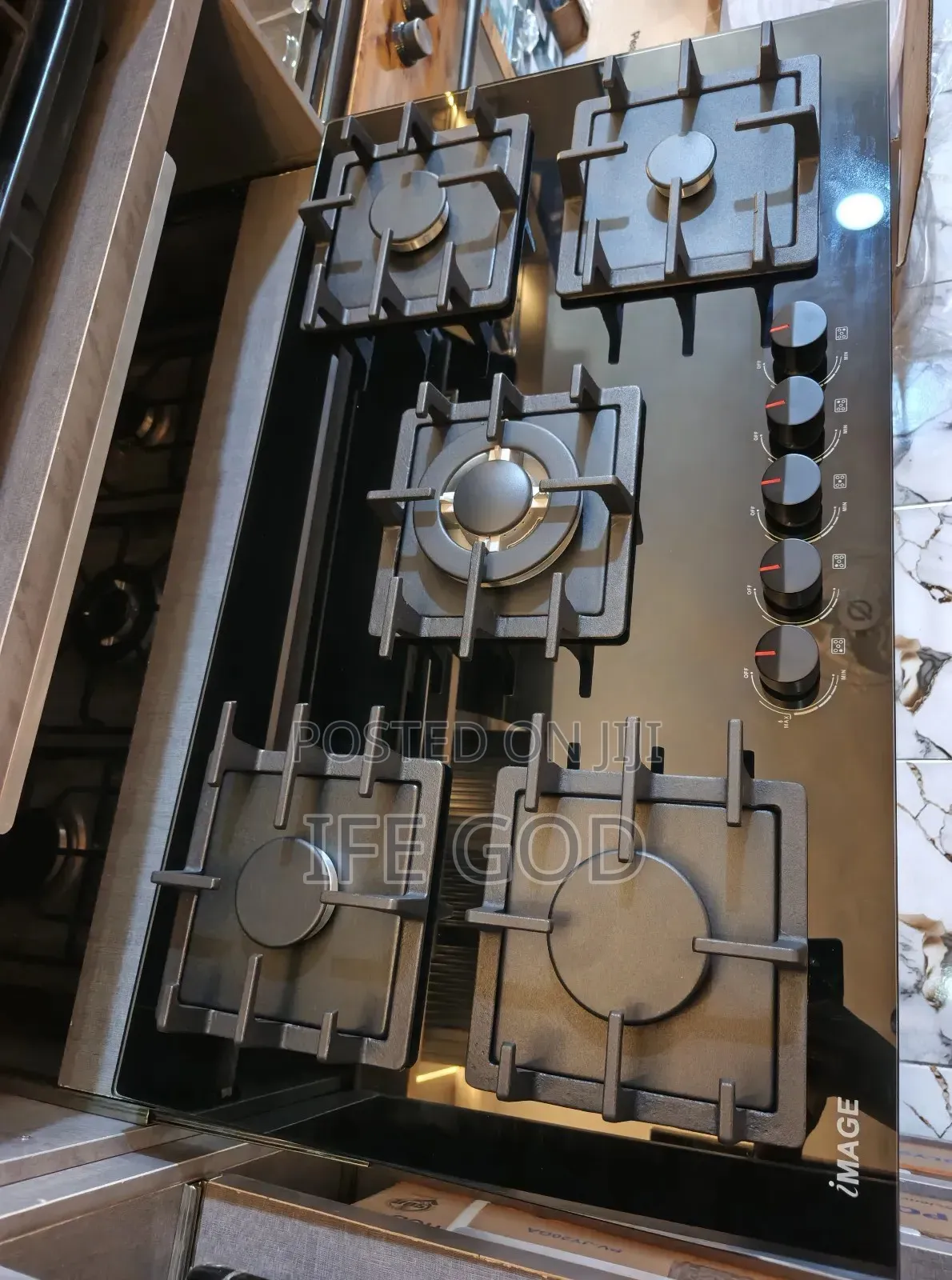 Original Quality Image 90cm Built-in 5 Burners Gas Cooker Hob 90cm