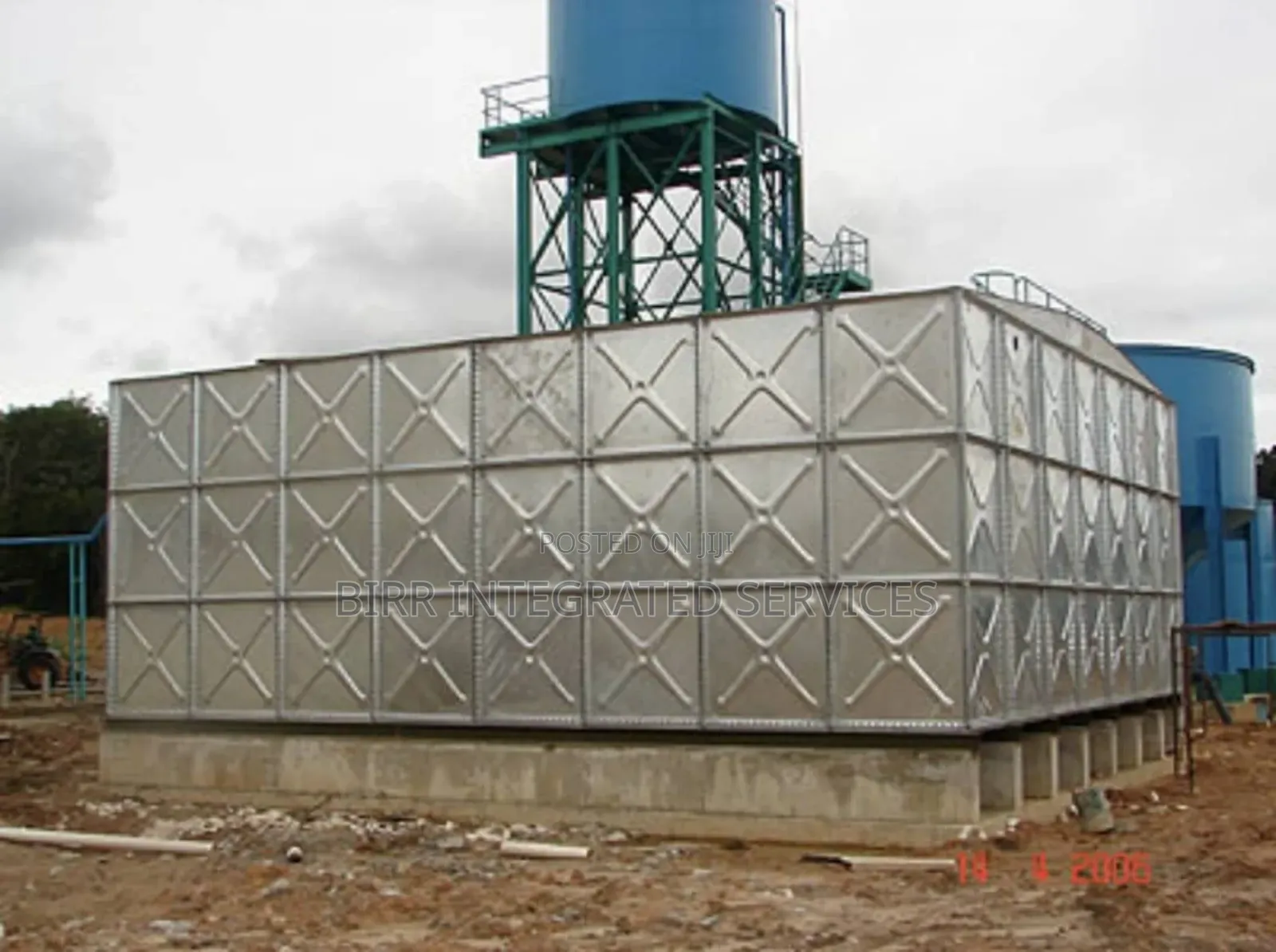 Pressed Steel Galvanized Water Tank