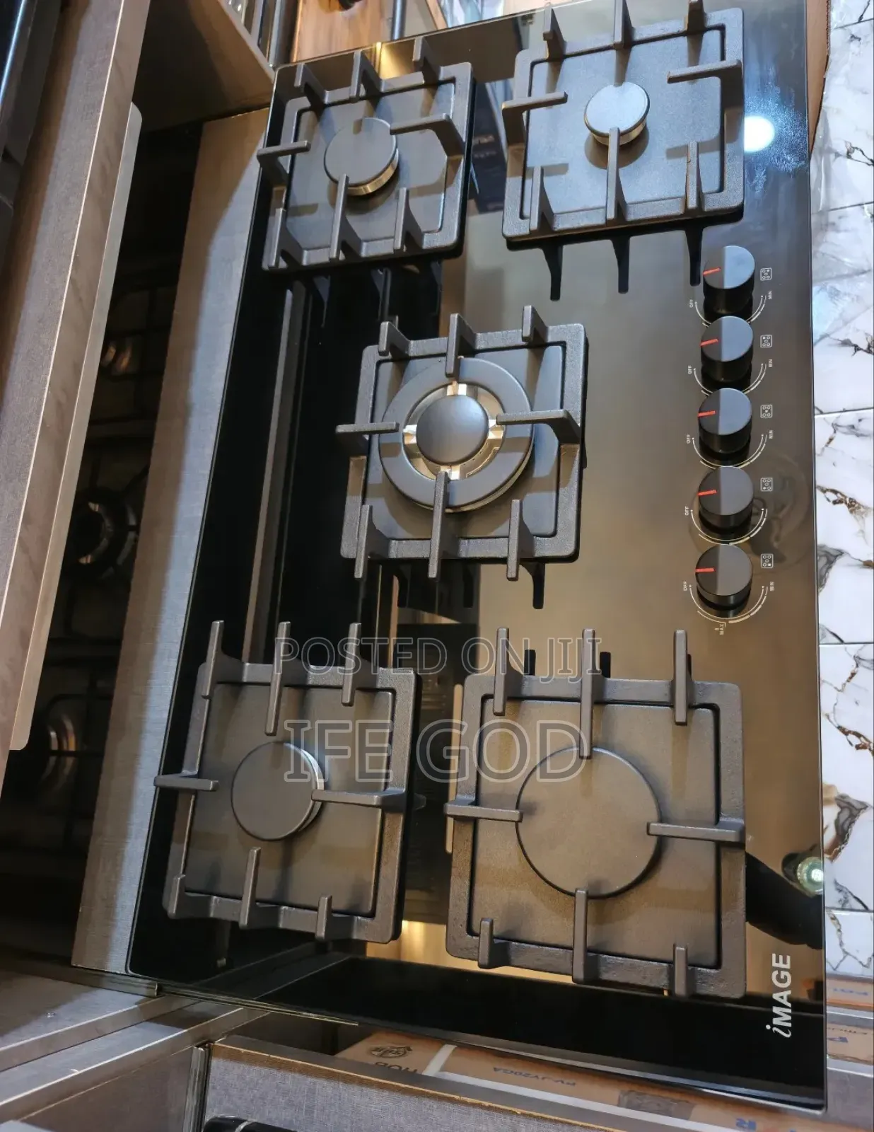 Original Image Inbuilt Luxury 5 Burners Gas Cooker Hob 90cm Automatic