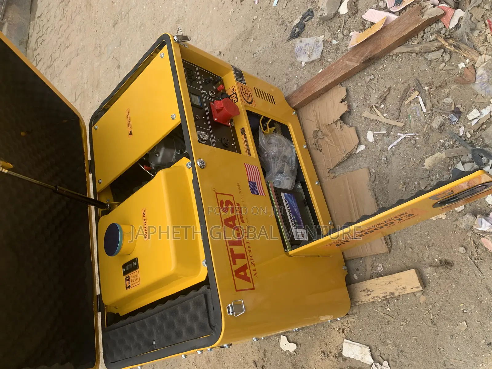 Atlas Soundproof Generator 10kva 100% Copper Coil