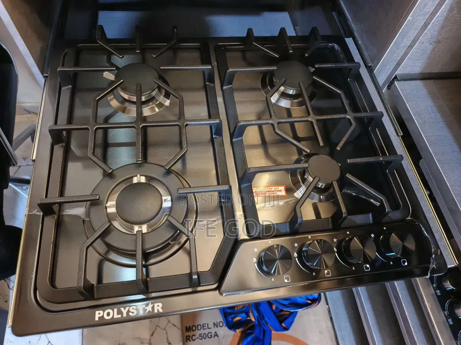 Original Polystar Inbuilt Luxury 4 Burners Automatic Gas Cooker Hob