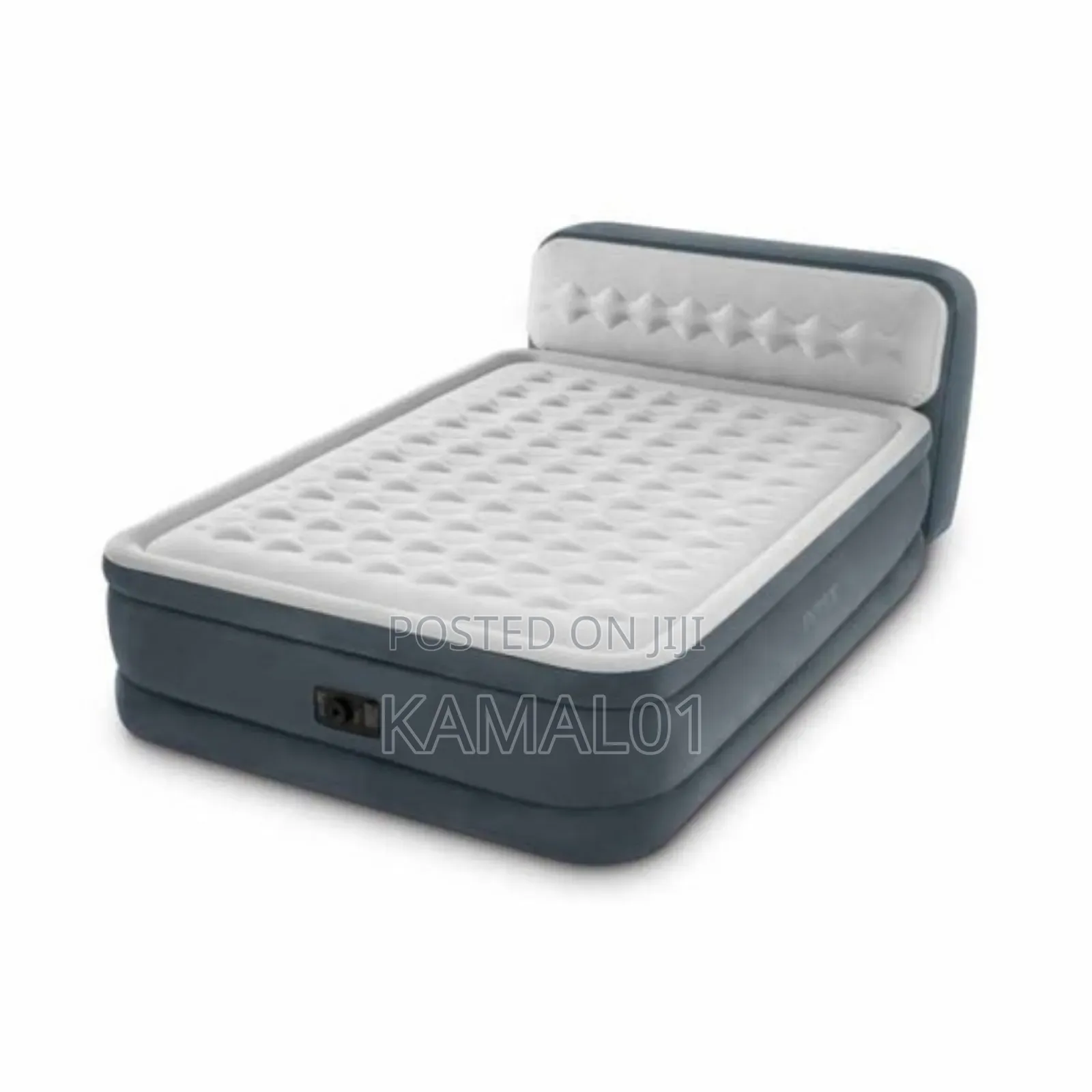 Dura Beam Elevated Fiber Tech Soft Air Mattress Bed With Built in Pump