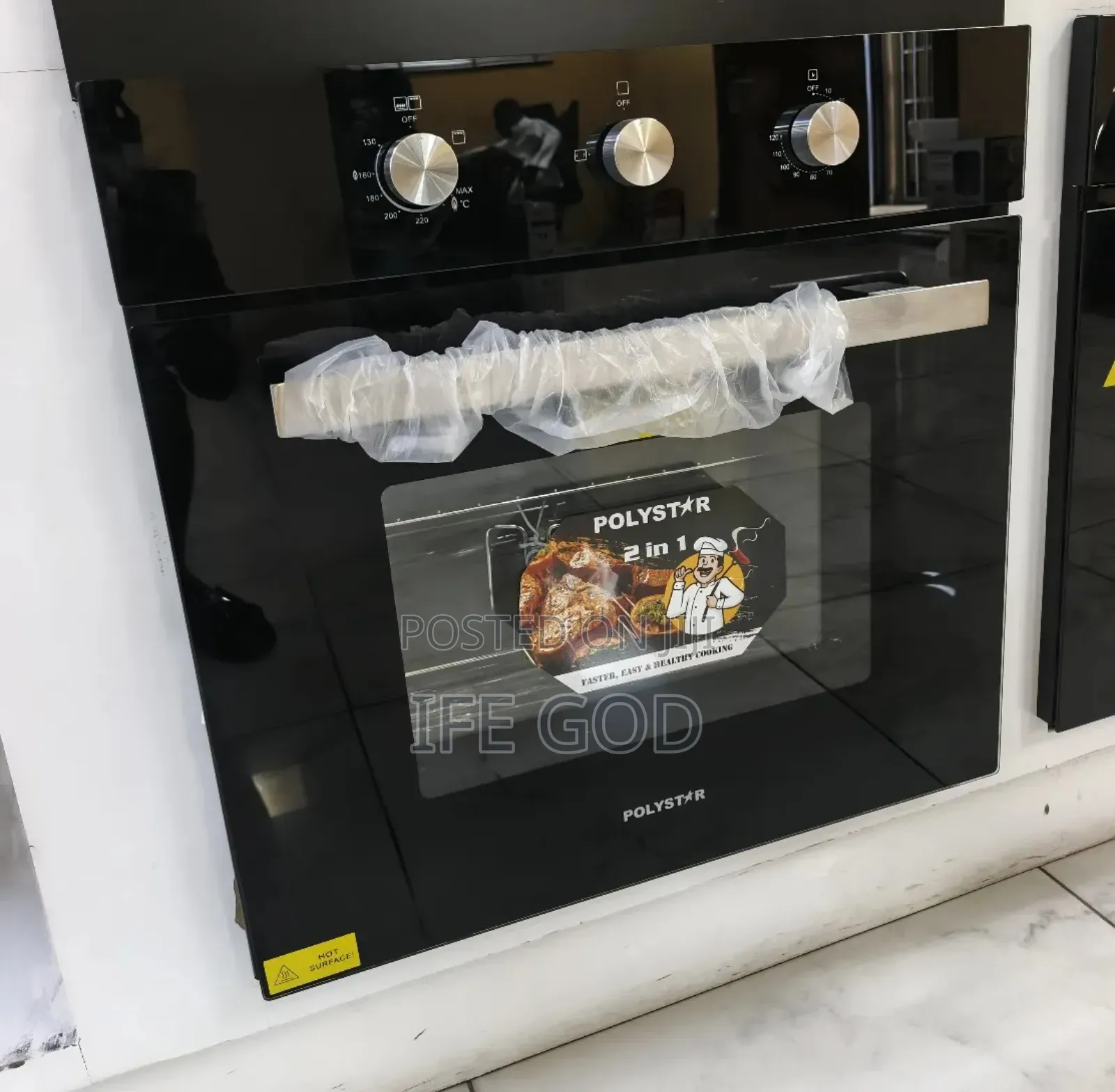 Original Polystar Built-in Luxury 75litters Gas Electric Oven