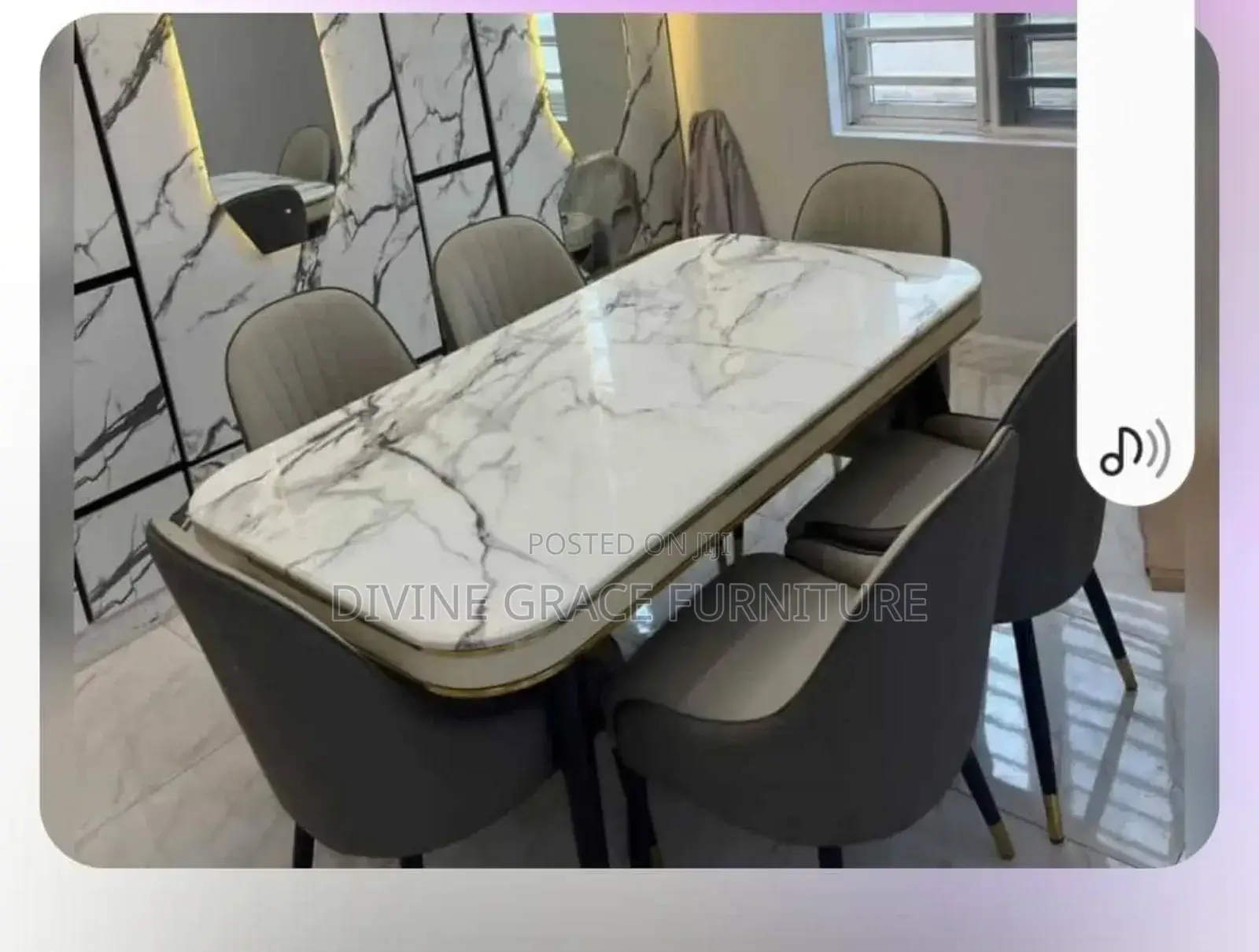 Marble Dining Table Set