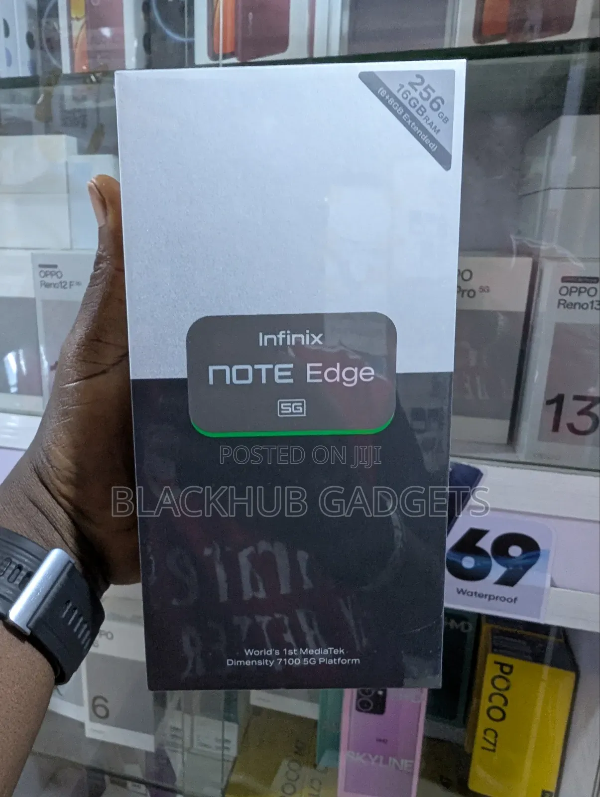New Infinix Note Edge 256 GB Silver