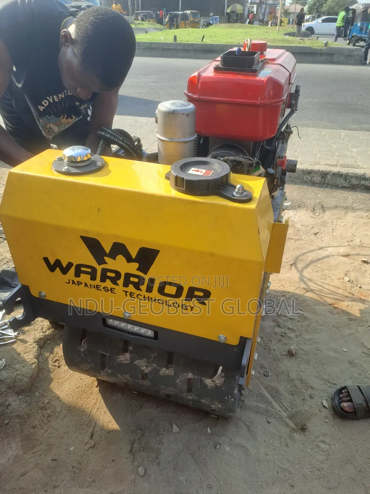 Walk-behind Double Drum Vibratory Road Roller