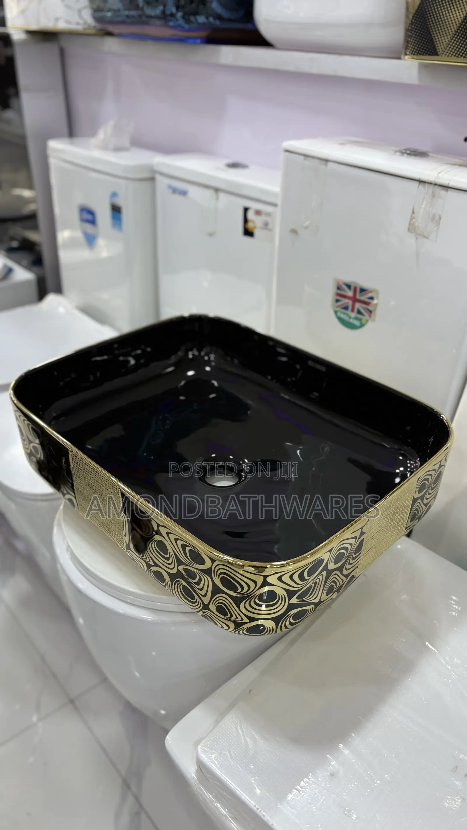 Luxury Gold and Black Basin