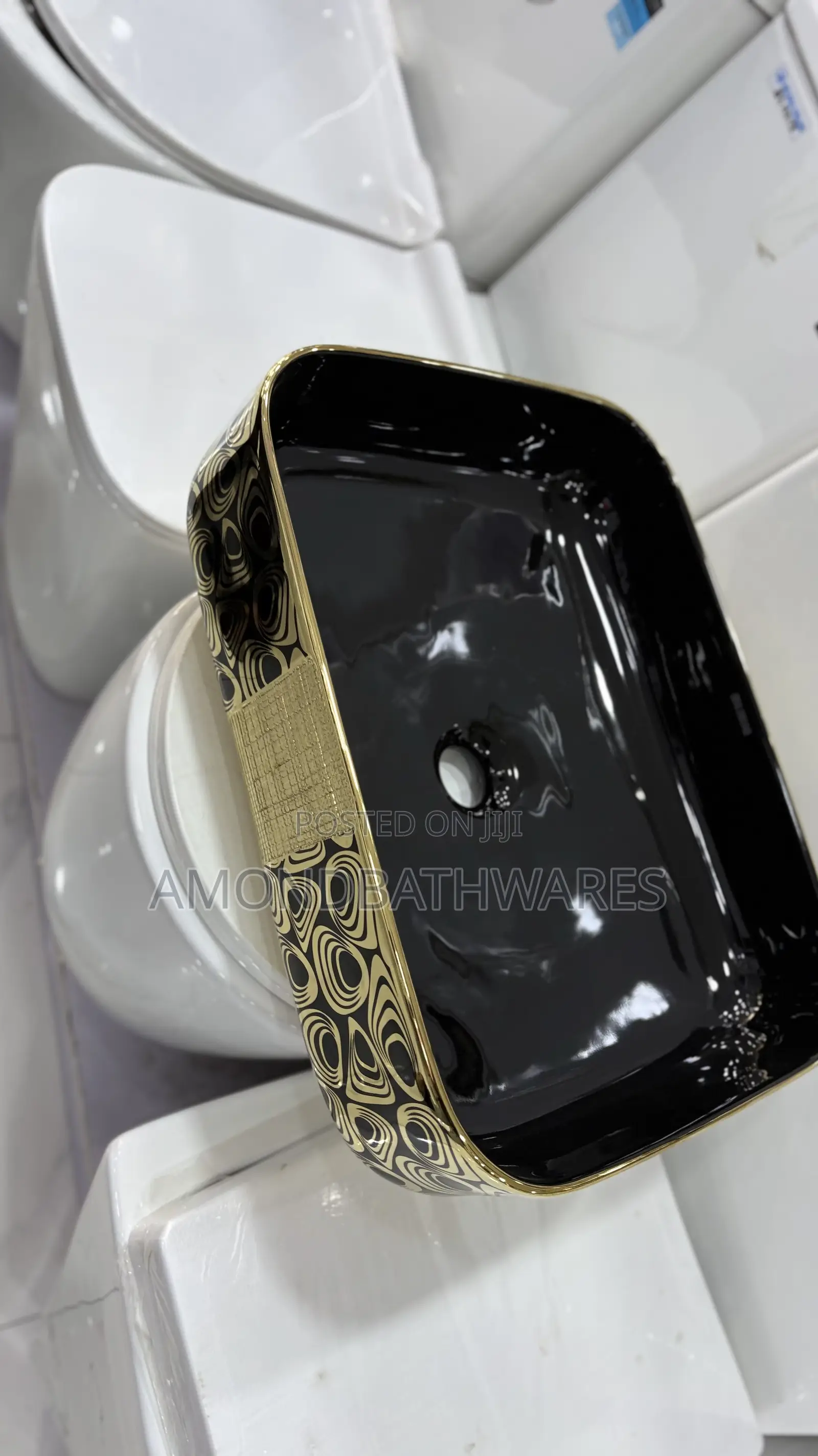 Luxury Gold and Black Basin