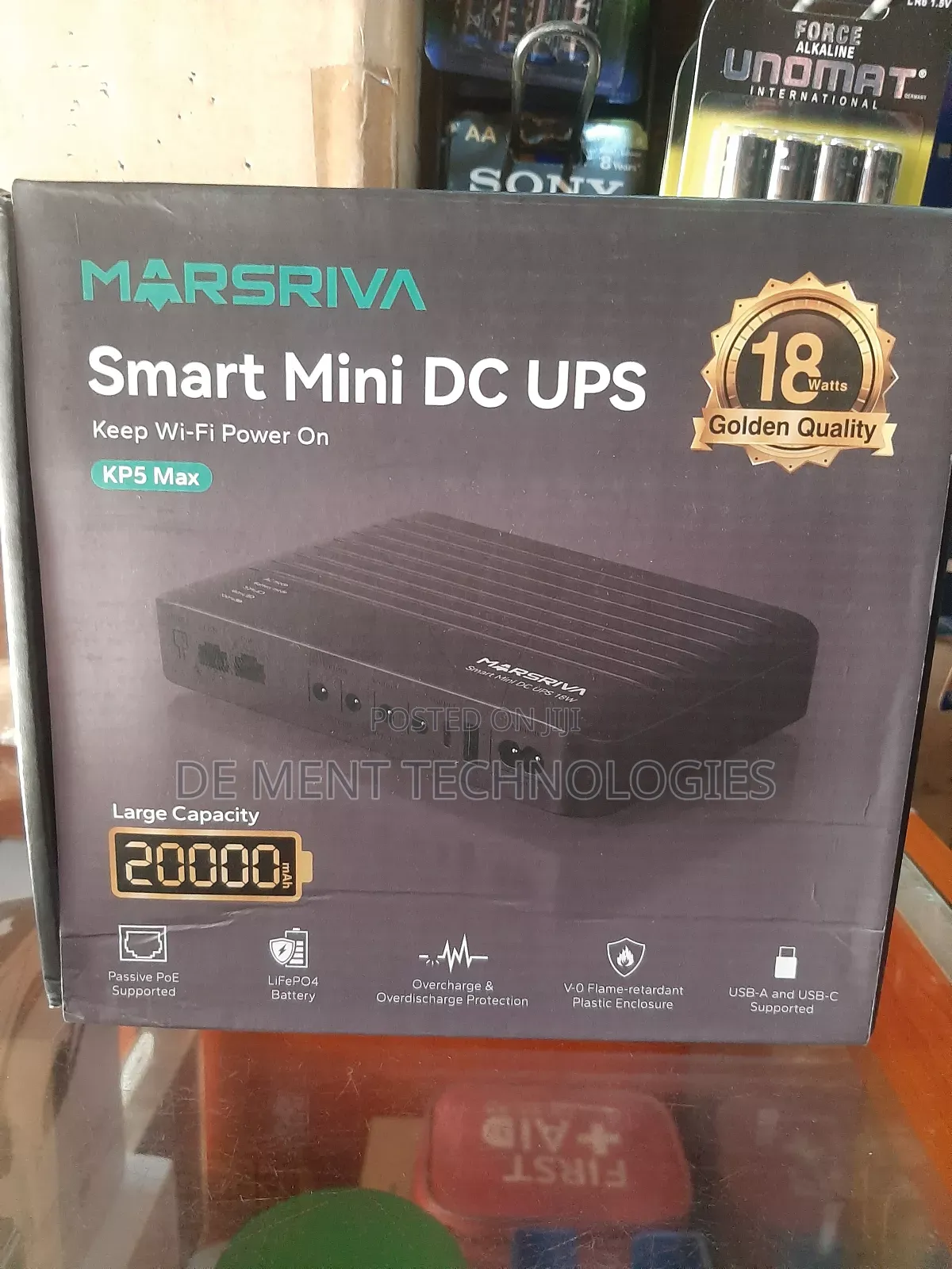 Marsriva 20,000mah Smart Mini Dc Ups (Router Powerbank)