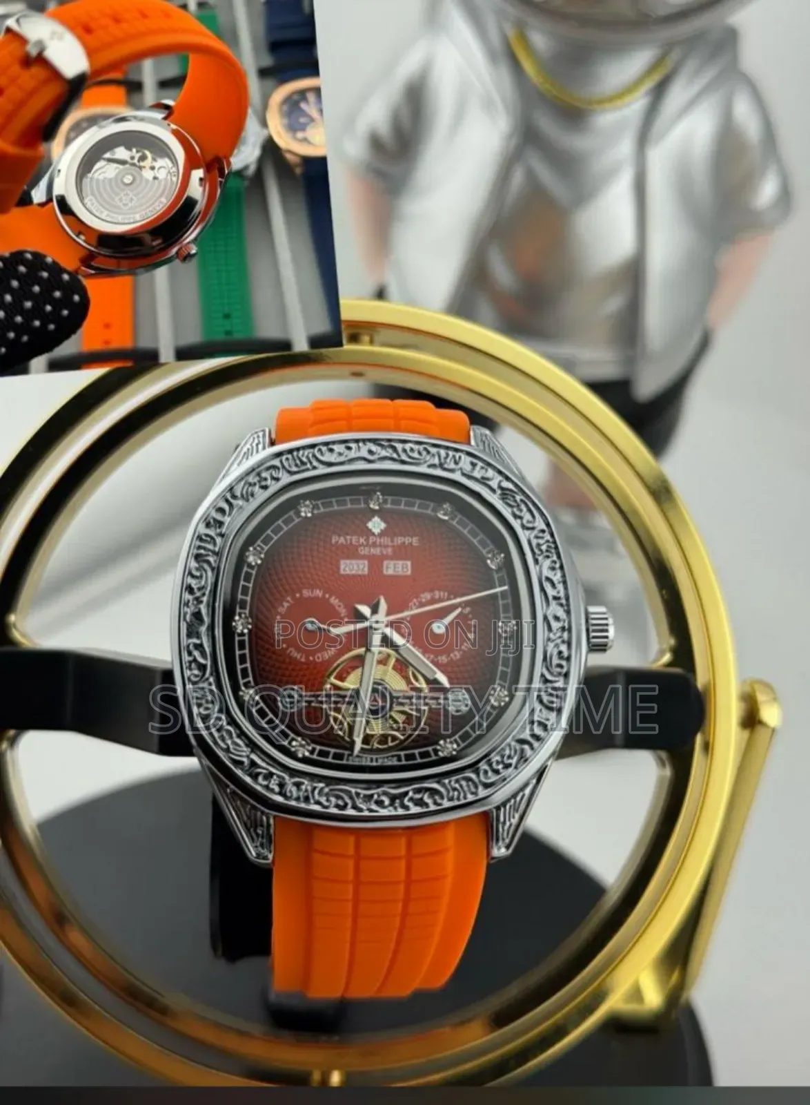 Patek Phillipe Rubber Strap Watch