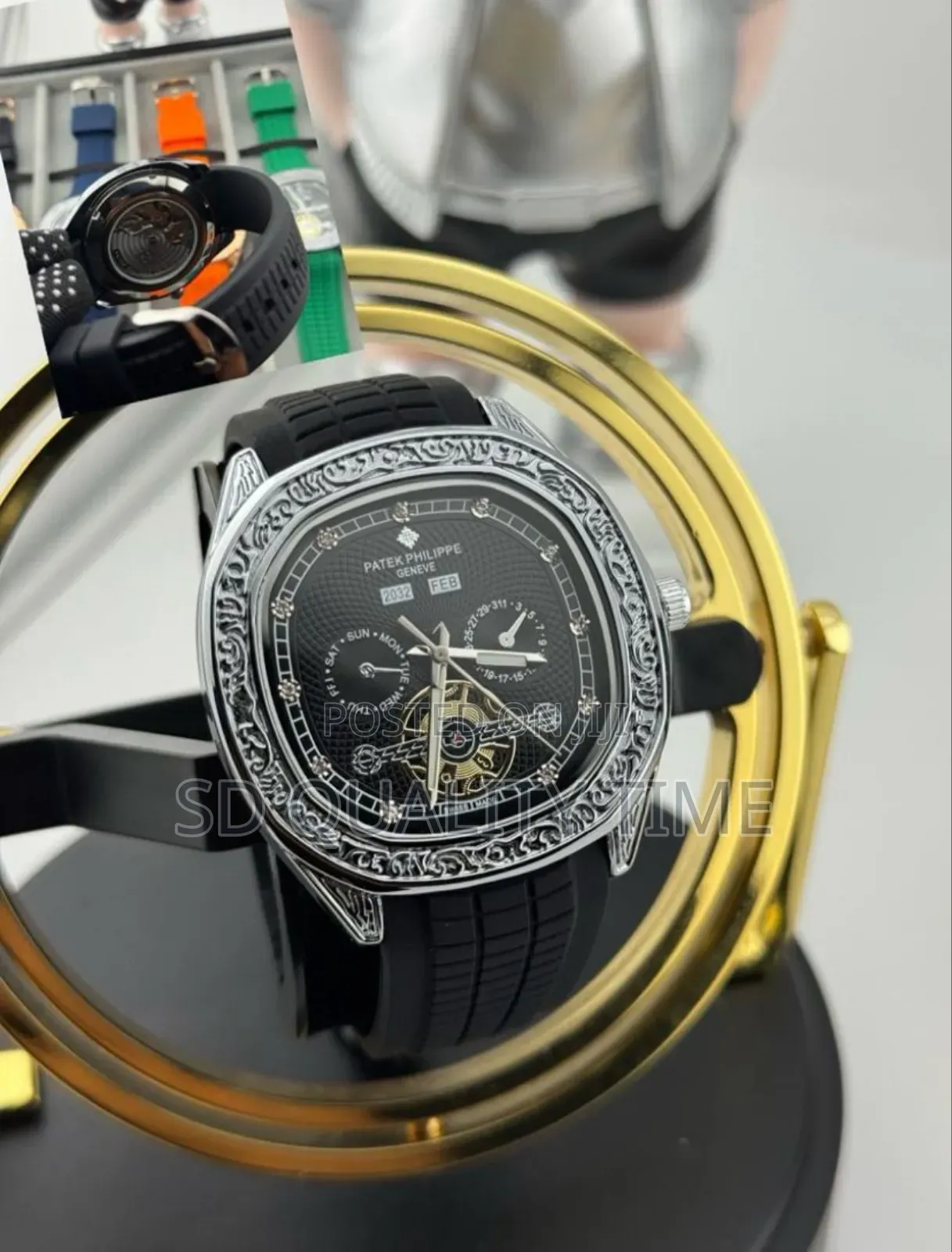 Patek Phillipe Rubber Strap Watch
