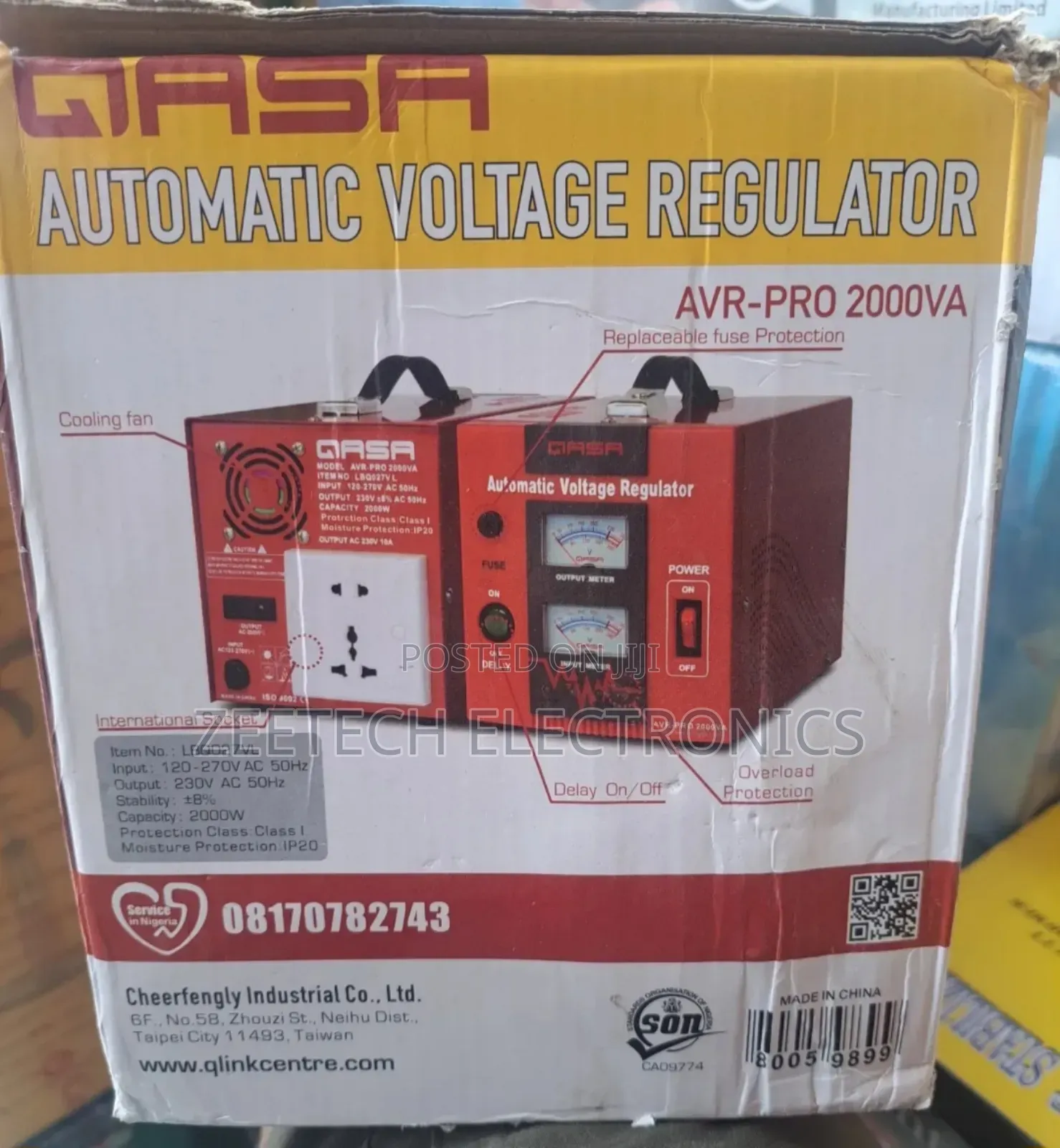 Qasa Avr-pro 2000va Automatic Voltage Regulator.