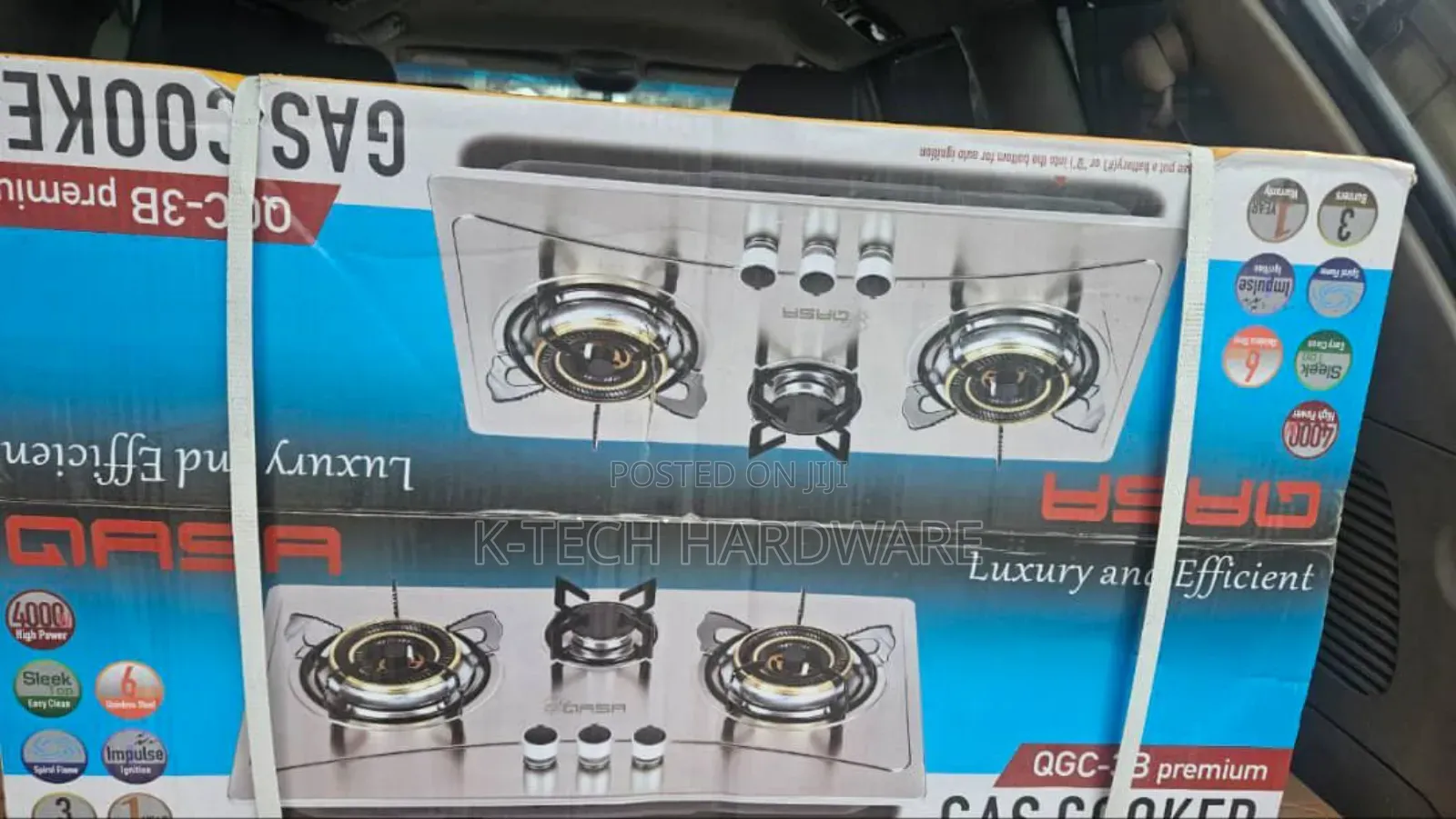 Qasa Gas Cooker QGC-3b Premium