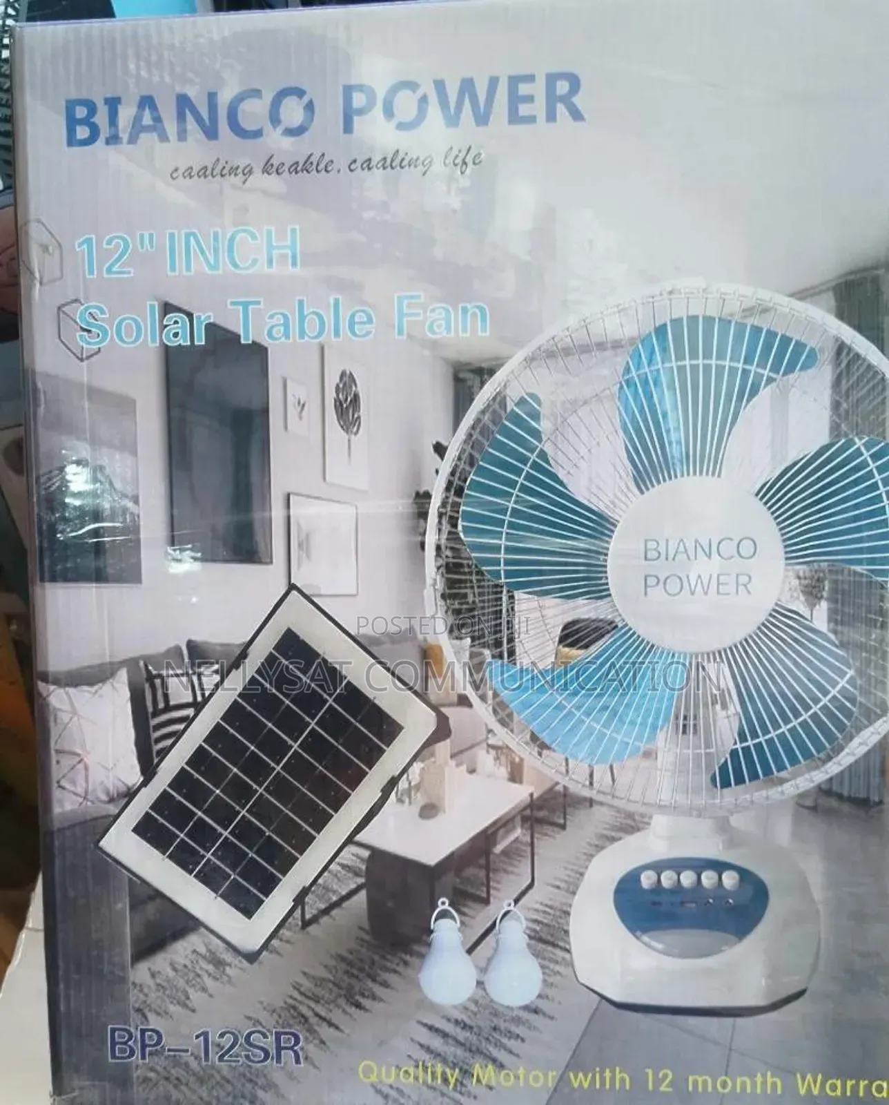 12 Inches Rechargeable Fan