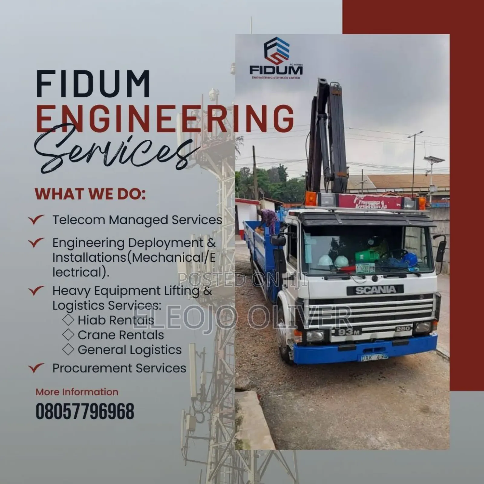 Hiab Crane For Rent In Lagos