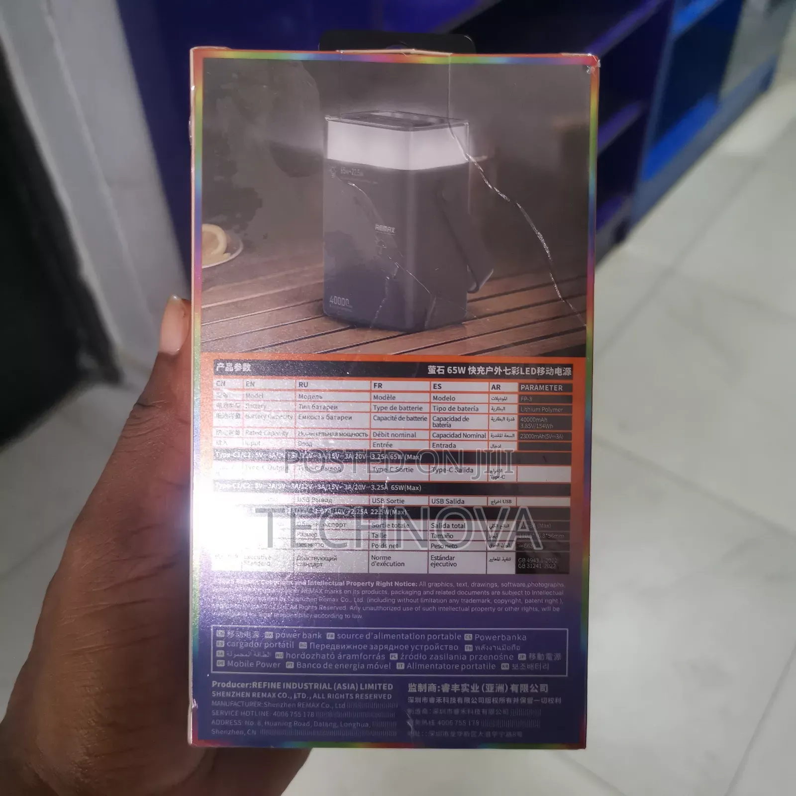 Remax Fp-3 65w 40000mah Powerbank