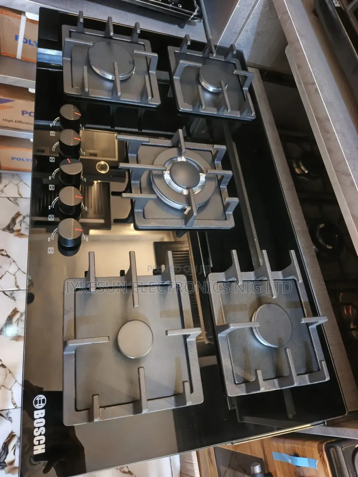Original Bosch Built-in Luxury 90cm 5 Burners Gas Cooker Hob Automatic
