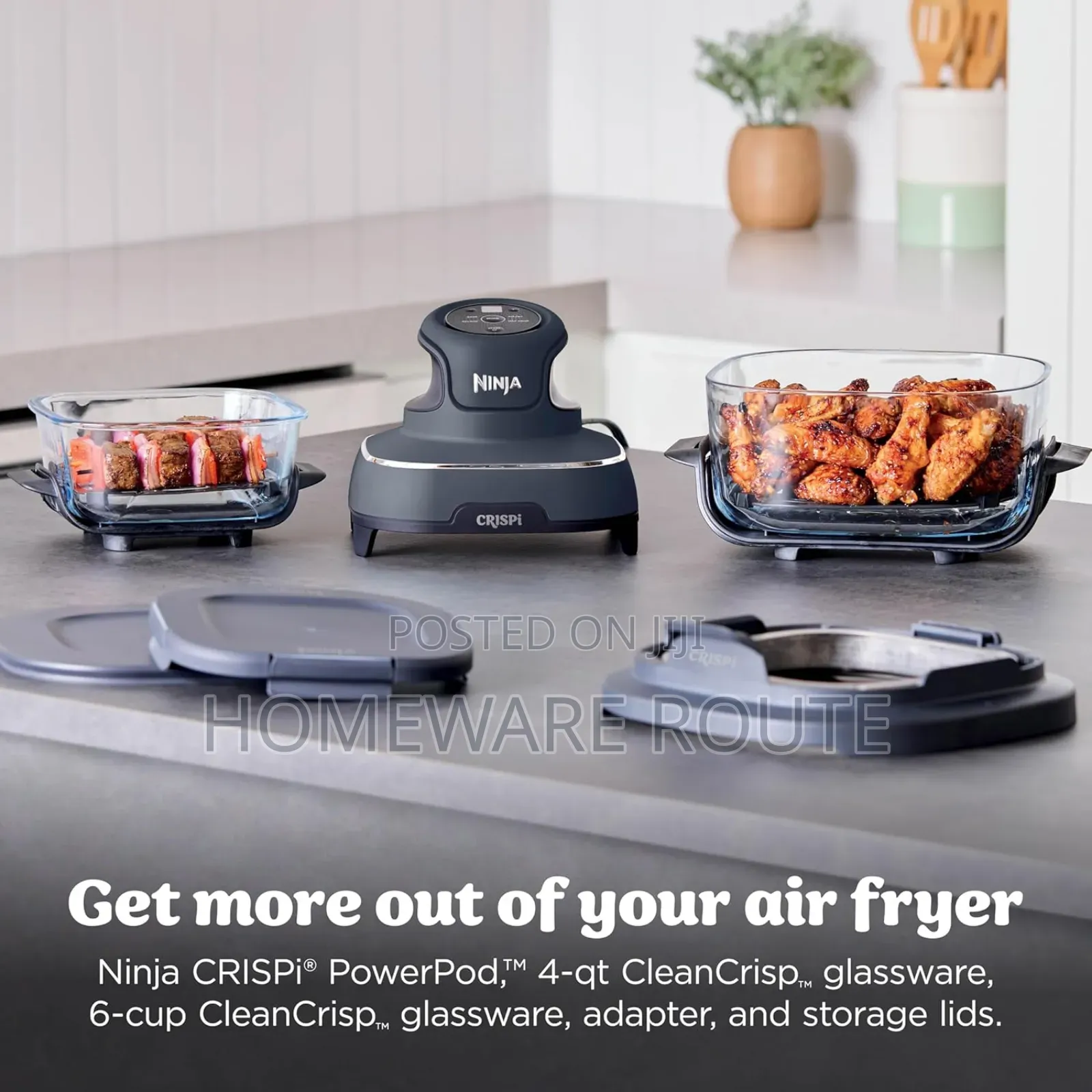 Ninja Crispi 4in1 Glass Portable Airfryer System