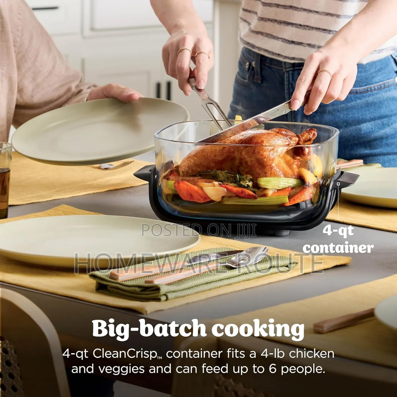 Ninja Crispi 4in1 Glass Portable Airfryer System