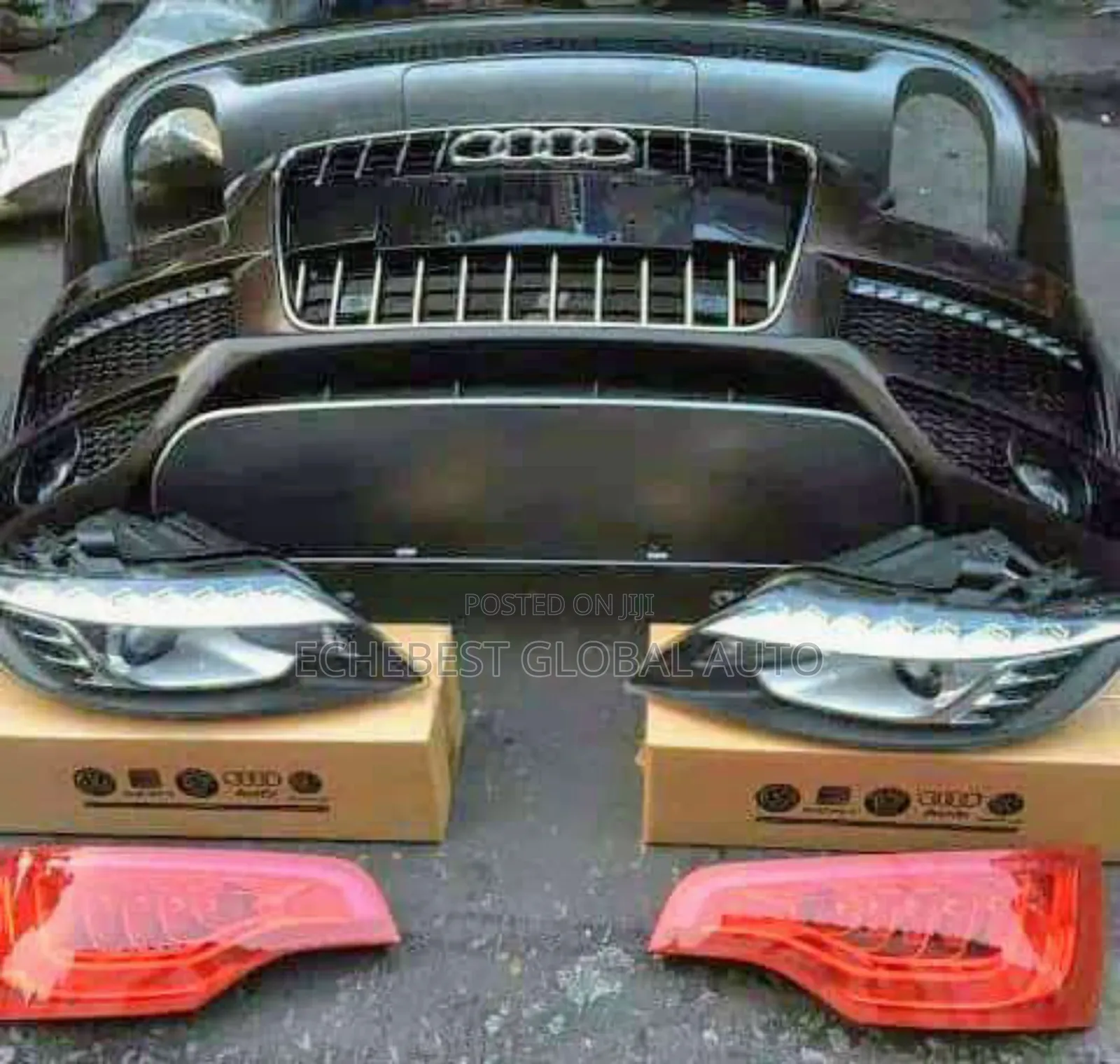 Audi Q7 2013 Model Complete Bumper Front and Back Full Light.