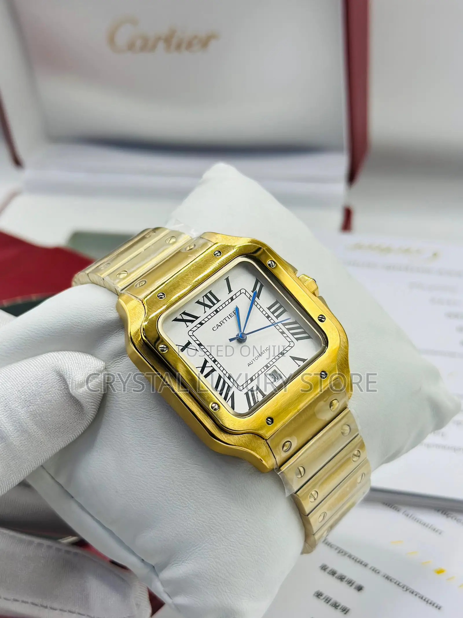 Cartier Quality Luxury Men Chain Strap Wristwatch