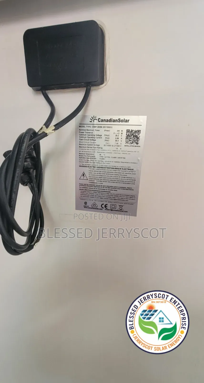 Canadian 200watts Monocrystalline 72cells Solar Panels in Stock