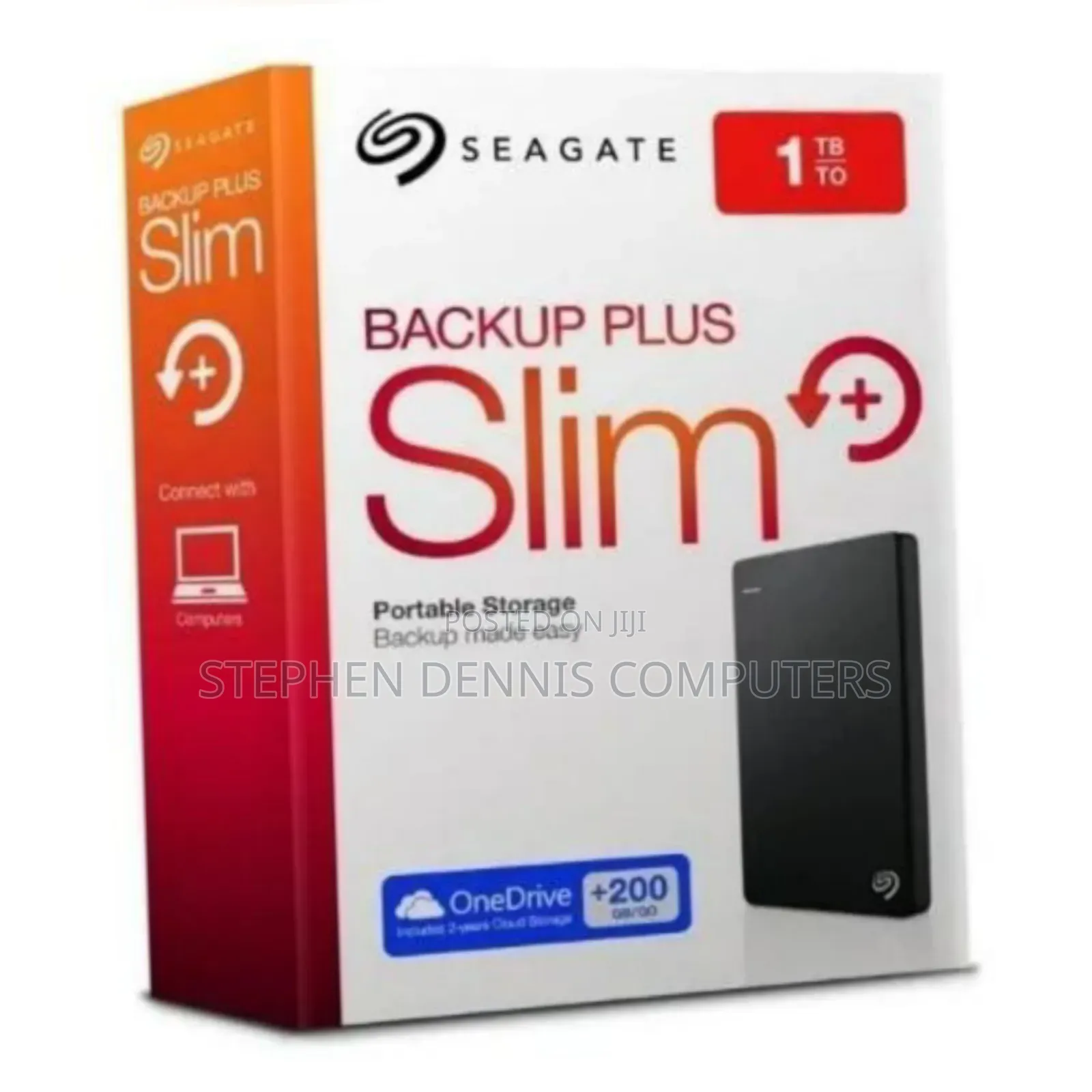 Seagate Backup Plus Slim 1tb Portable External Hard Drive