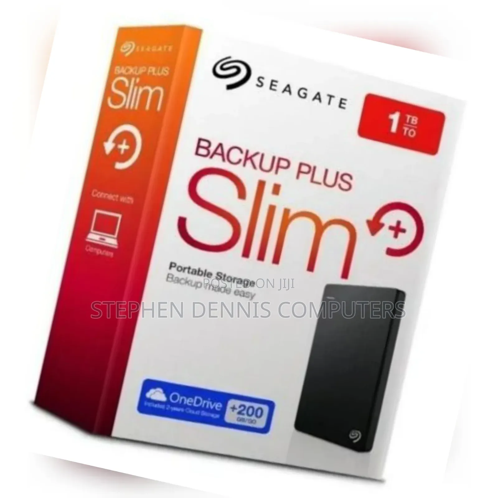 Seagate Backup Plus Slim 1tb Portable External Hard Drive