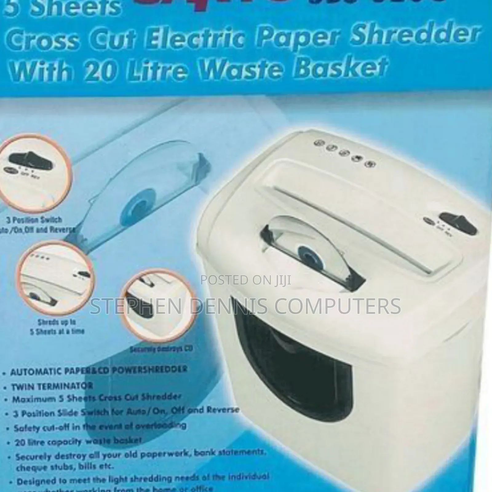 Sanyo SBS 620c Cross-Cut Electric Paper and Cd Shredder