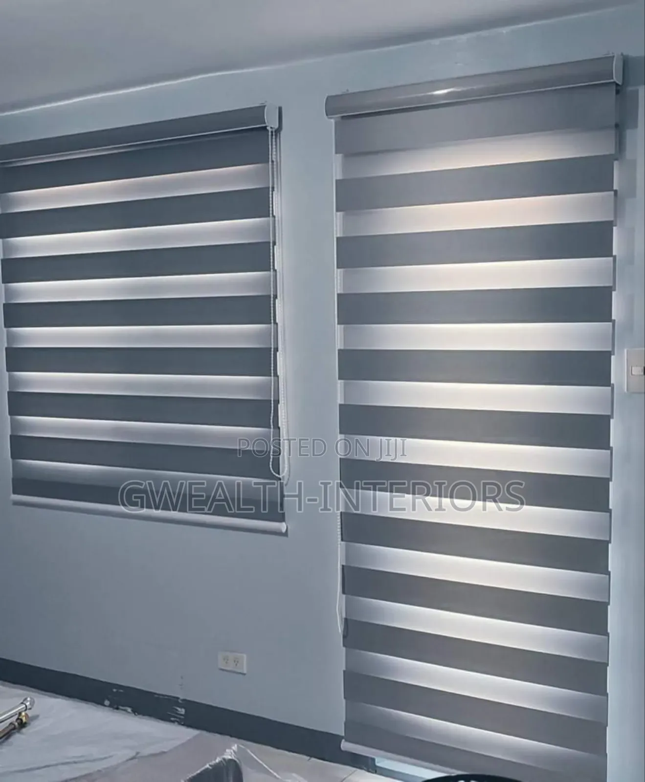 Light Gray Turkish Window Blinds