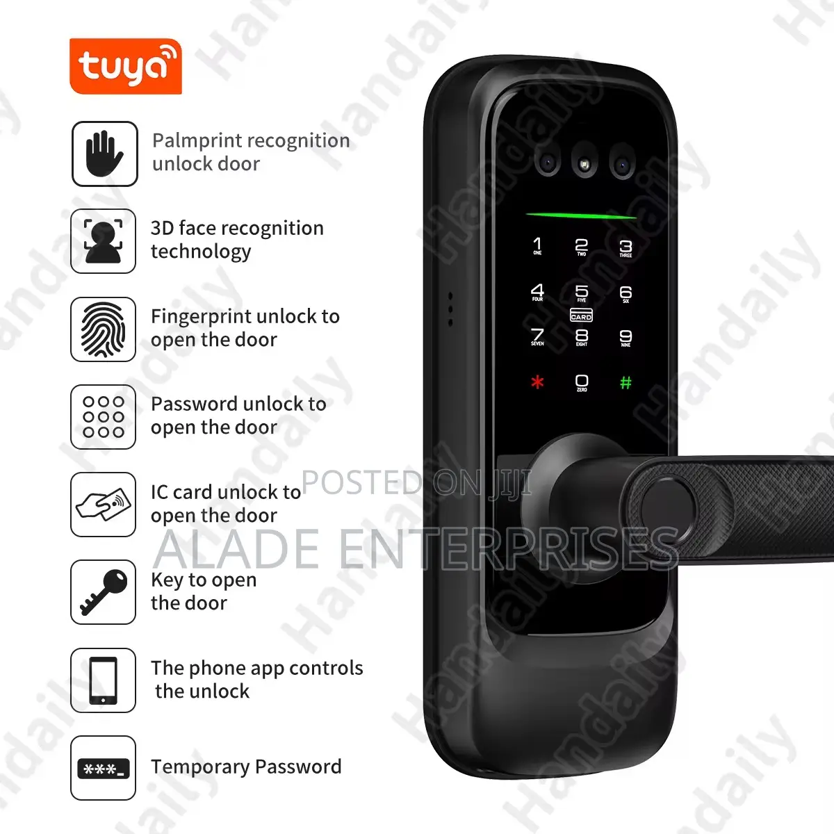 3d Face Tuya Smart Lock For Indoor And Bedroom
